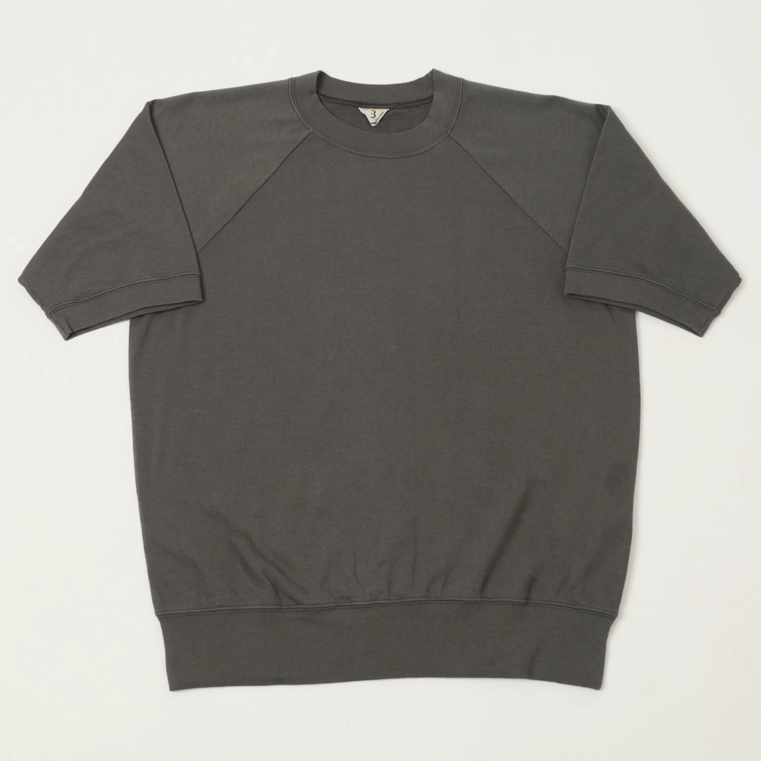 FilMelange 'Elmer' Short Sleeve Sweatshirt - Charcoal Comfy Basics
