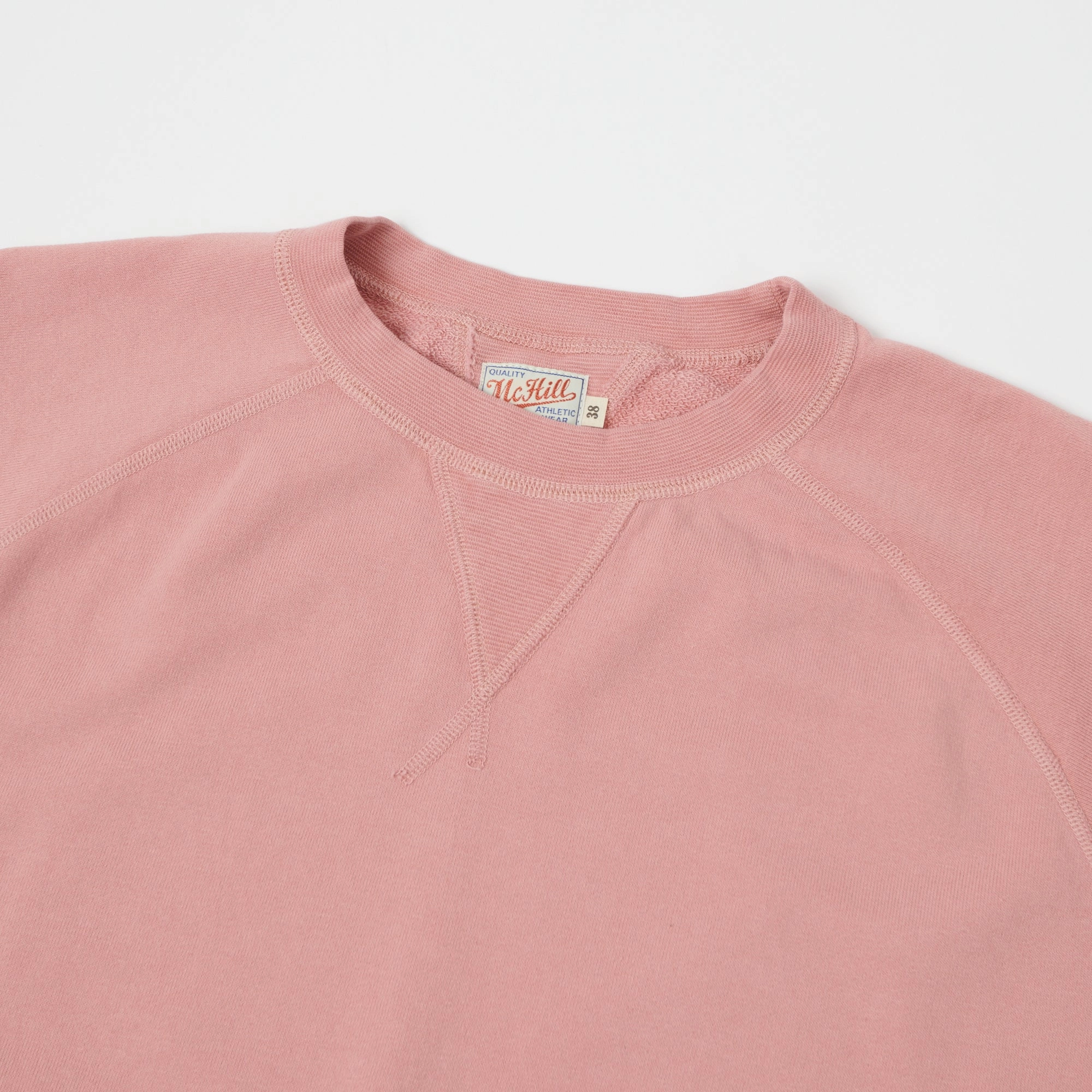 TOYS McCOY Short Sleeve Military Sweatshirt - Smoky Pink product brooch style Layer Minimal