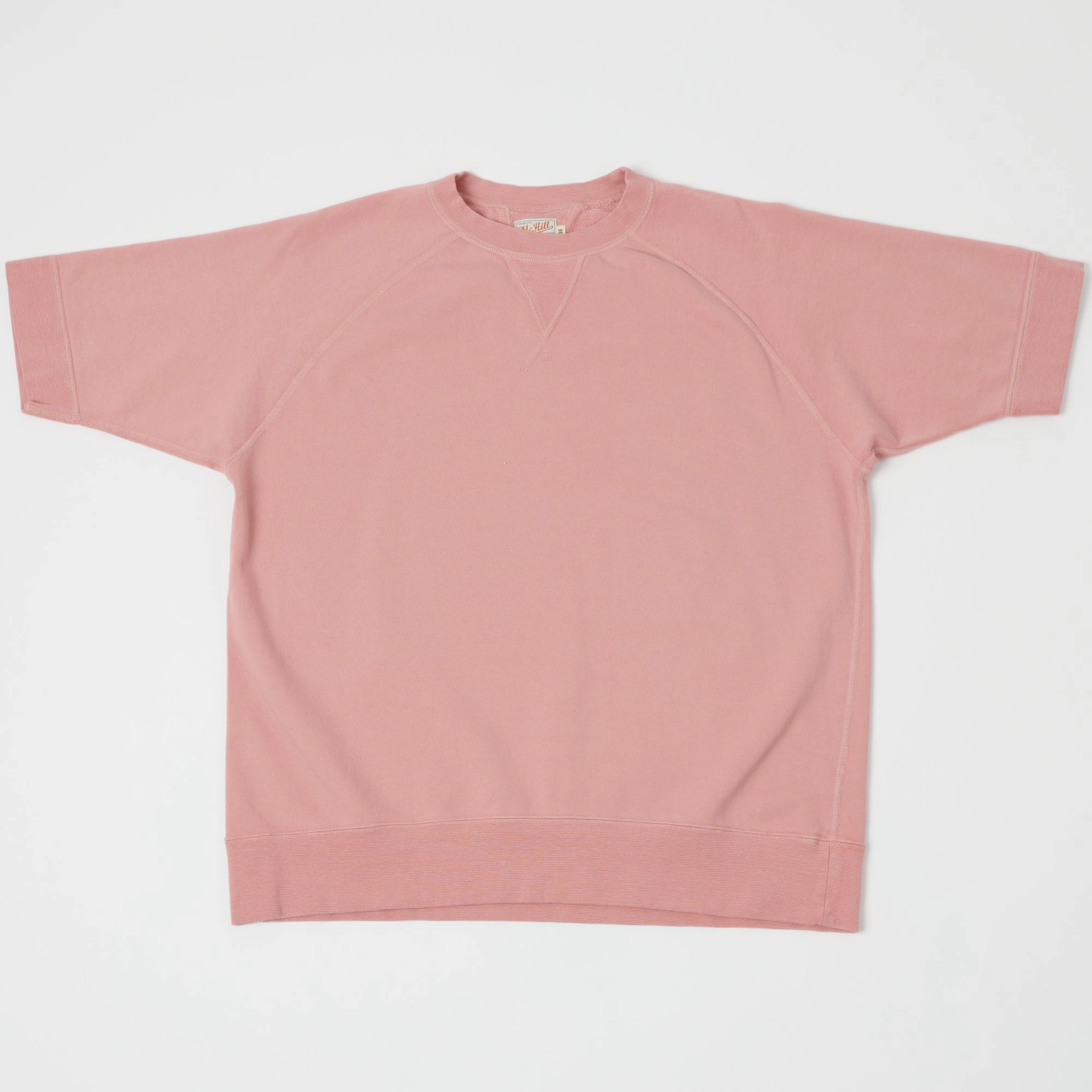 Comfortable Style Snuggly Fit TOYS McCOY Short Sleeve Military Sweatshirt - Smoky Pink