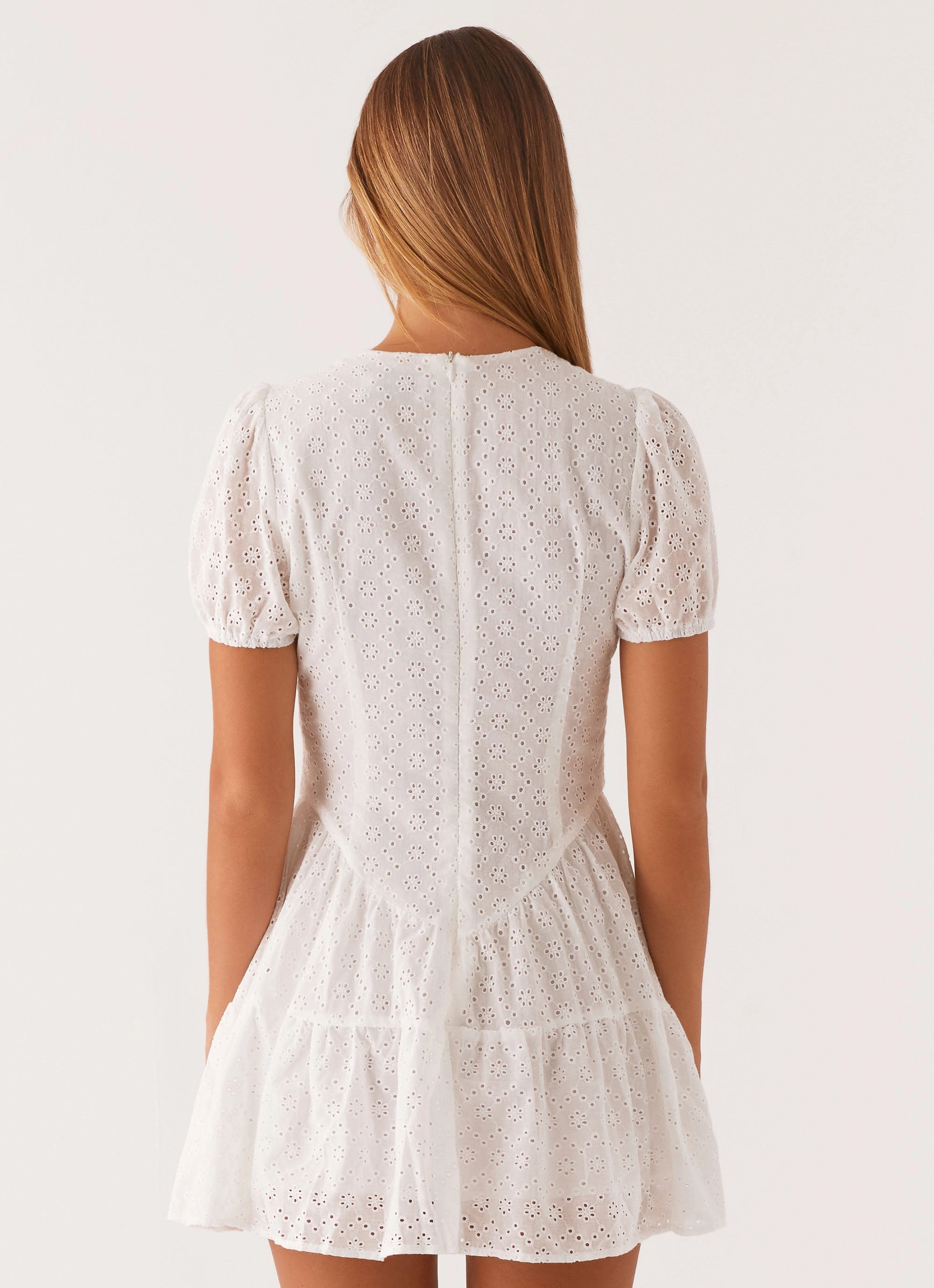 Sweetness Mini Dress - White Comfortable Style