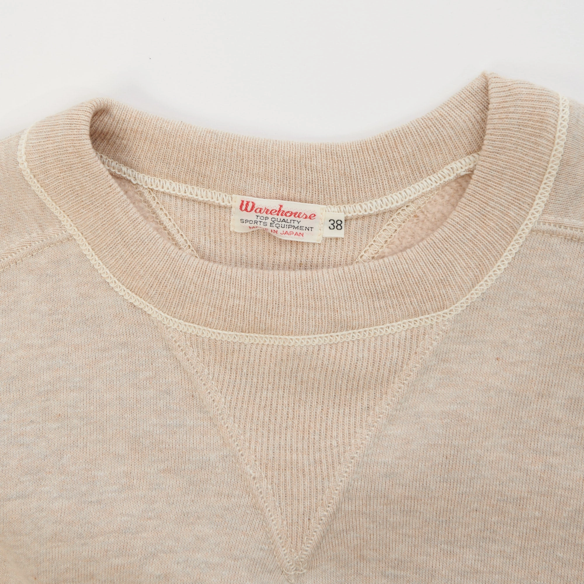 Warehouse & Co 404 Freedom Sleeve Sweatshirt - Oatmeal lace accents