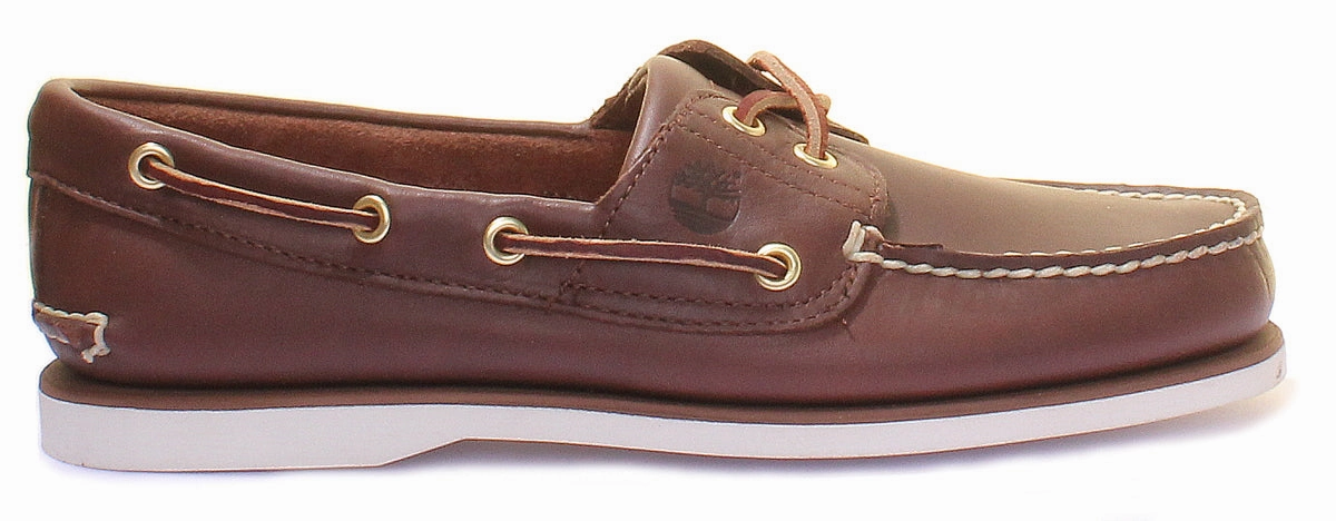 Timberland Classic Boat Shoe In Brown White For Men City Commuter
