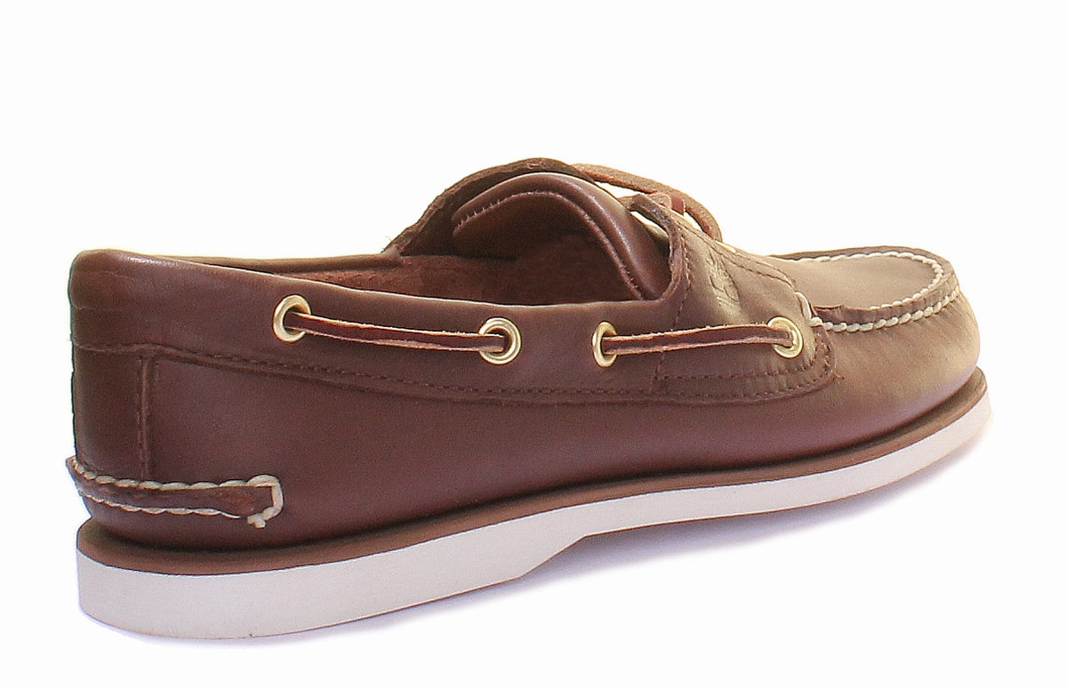 Timberland Classic Boat Shoe In Brown White For Men Heat Dissipating Insole