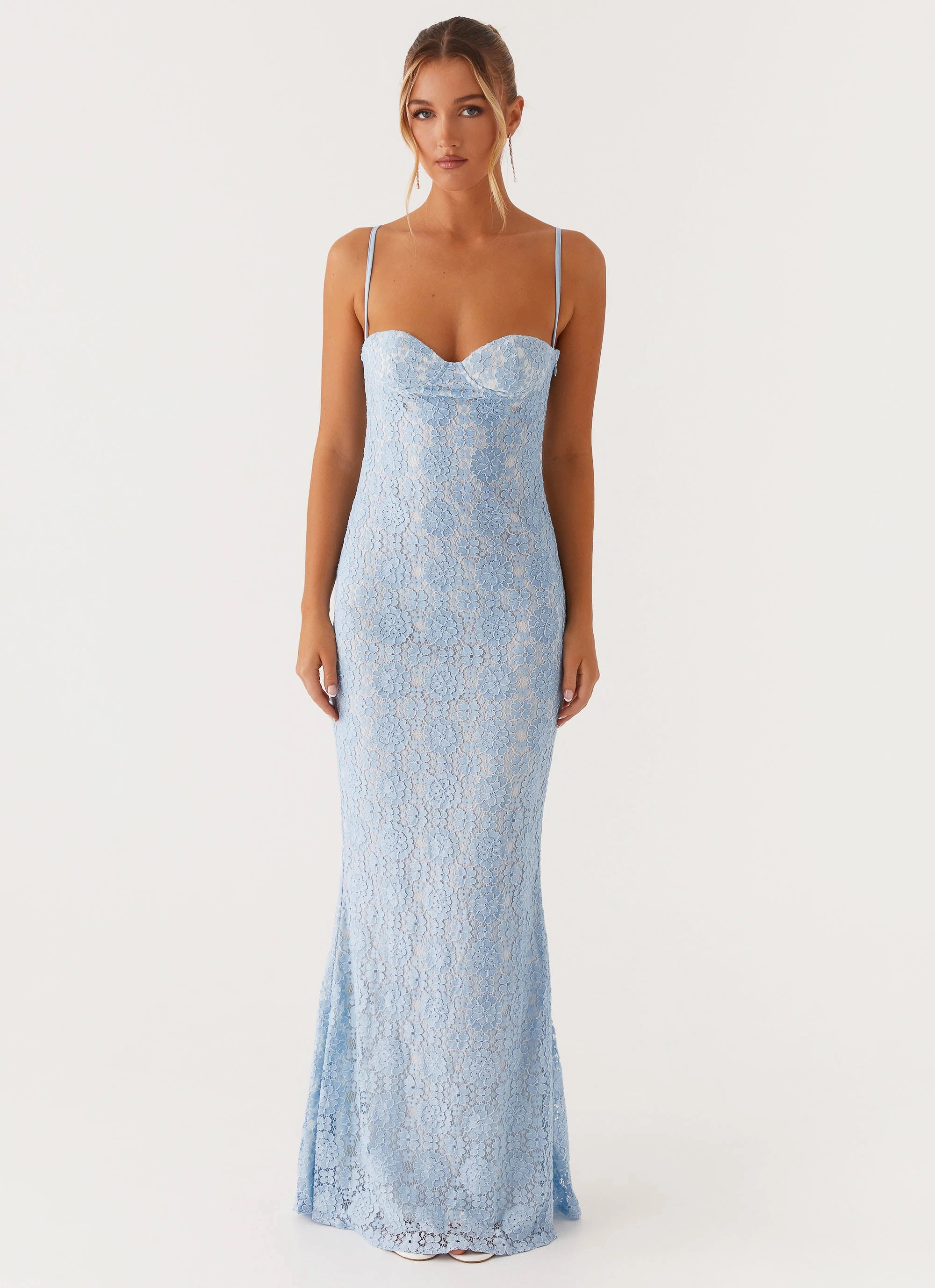 Sonia Maxi Dress - Blue One-Shoulder