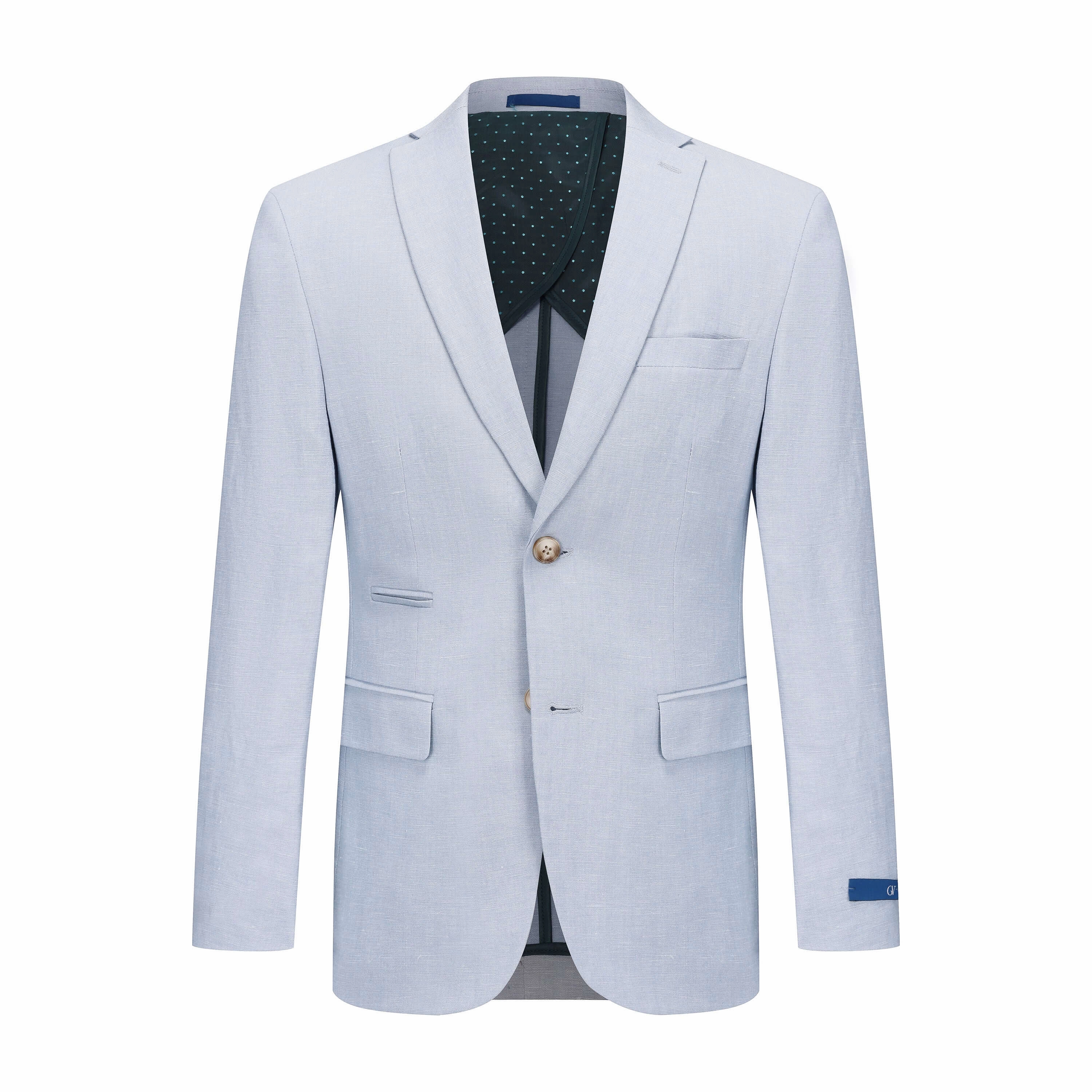 Layered Style Gino Vitale Men's Slim Fit Linen-Blend Blazer