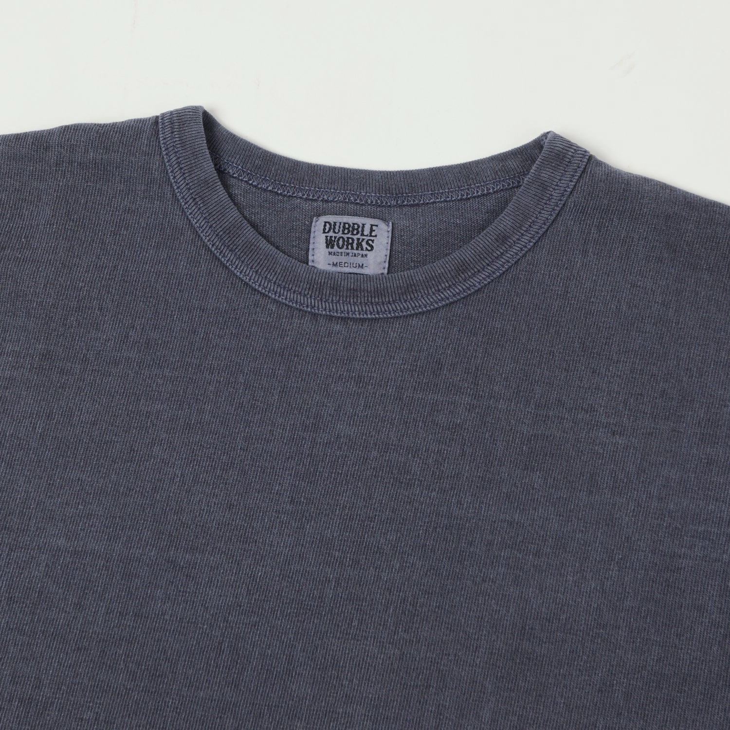Soft & Smooth Dubbleworks Heavy Fabric Long Sleeve Pigment Dye Tee - Pd. Navy