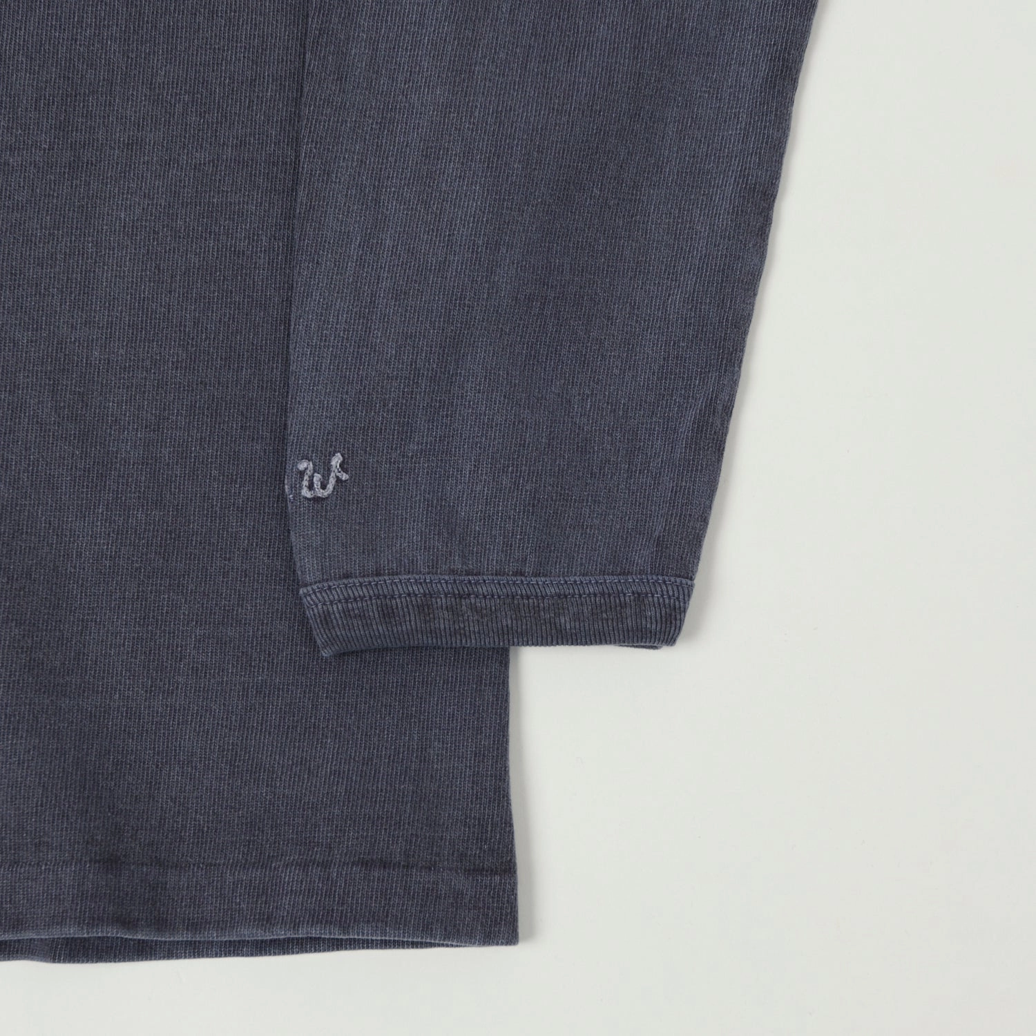Dubbleworks Heavy Fabric Long Sleeve Pigment Dye Tee - Pd. Navy Essential Fashion
