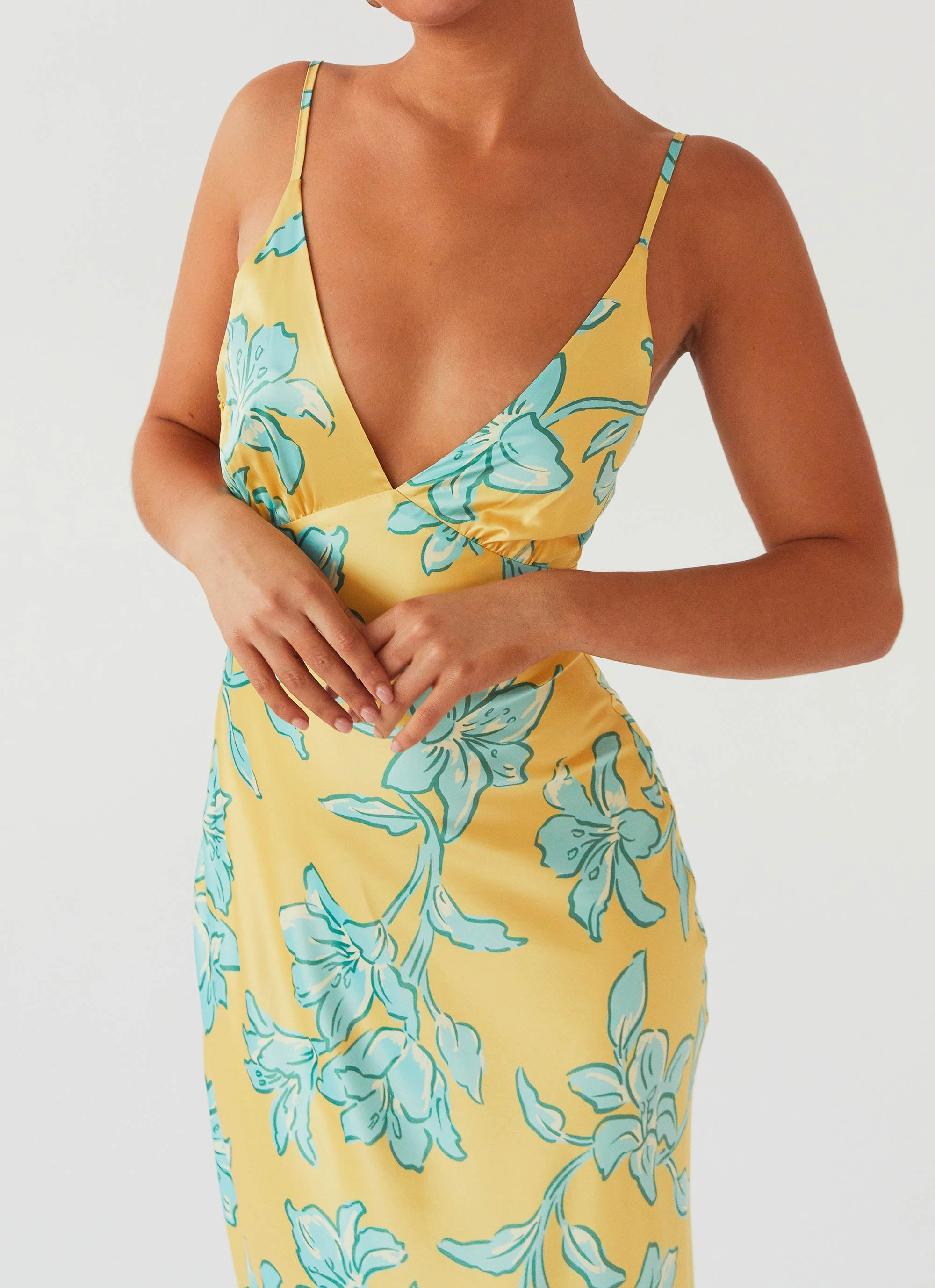 Sorrento Sun Maxi Dress - Golden Bloom Bold Color Urban Style