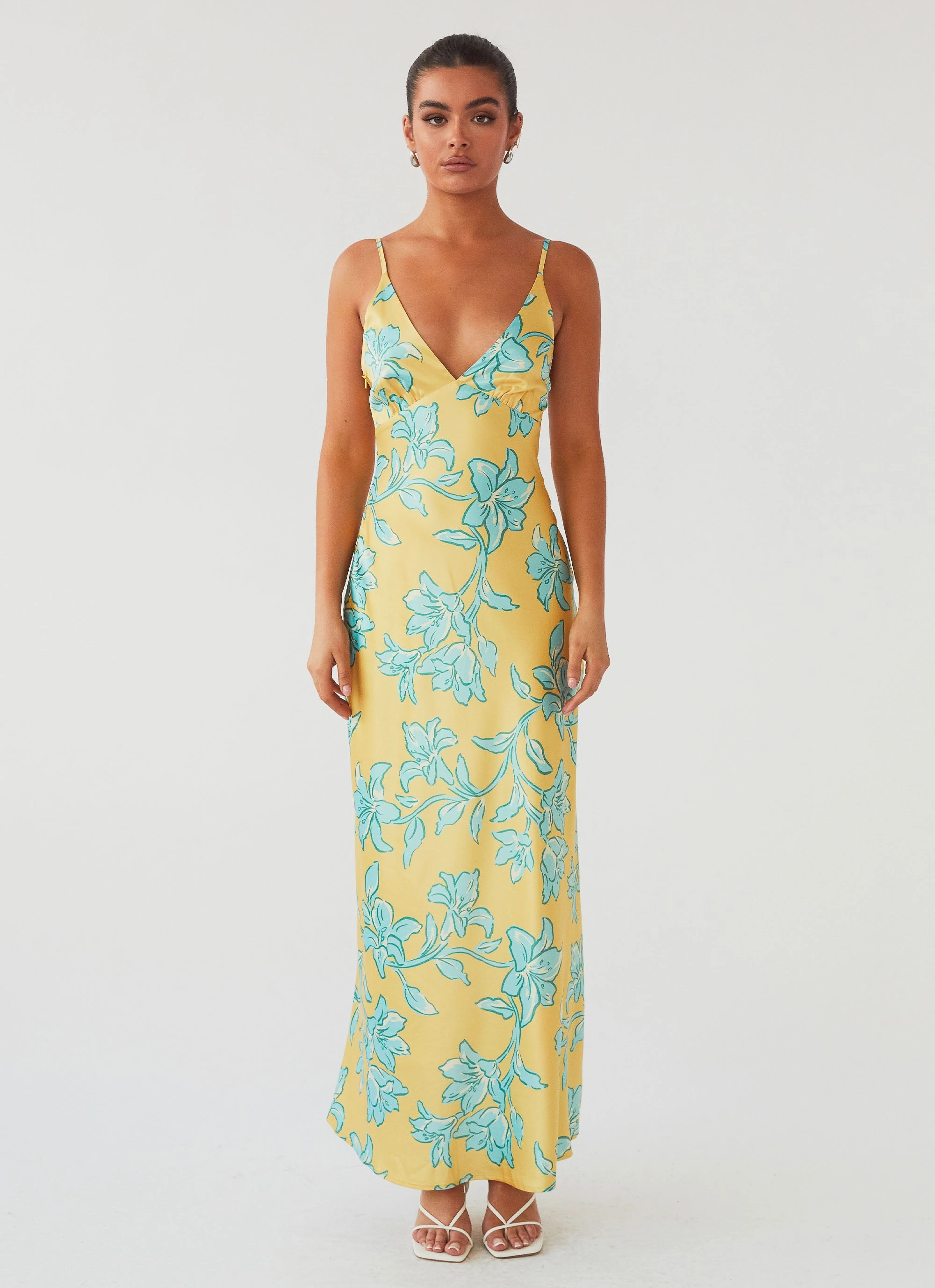 TaglessDesign Sorrento Sun Maxi Dress - Golden Bloom