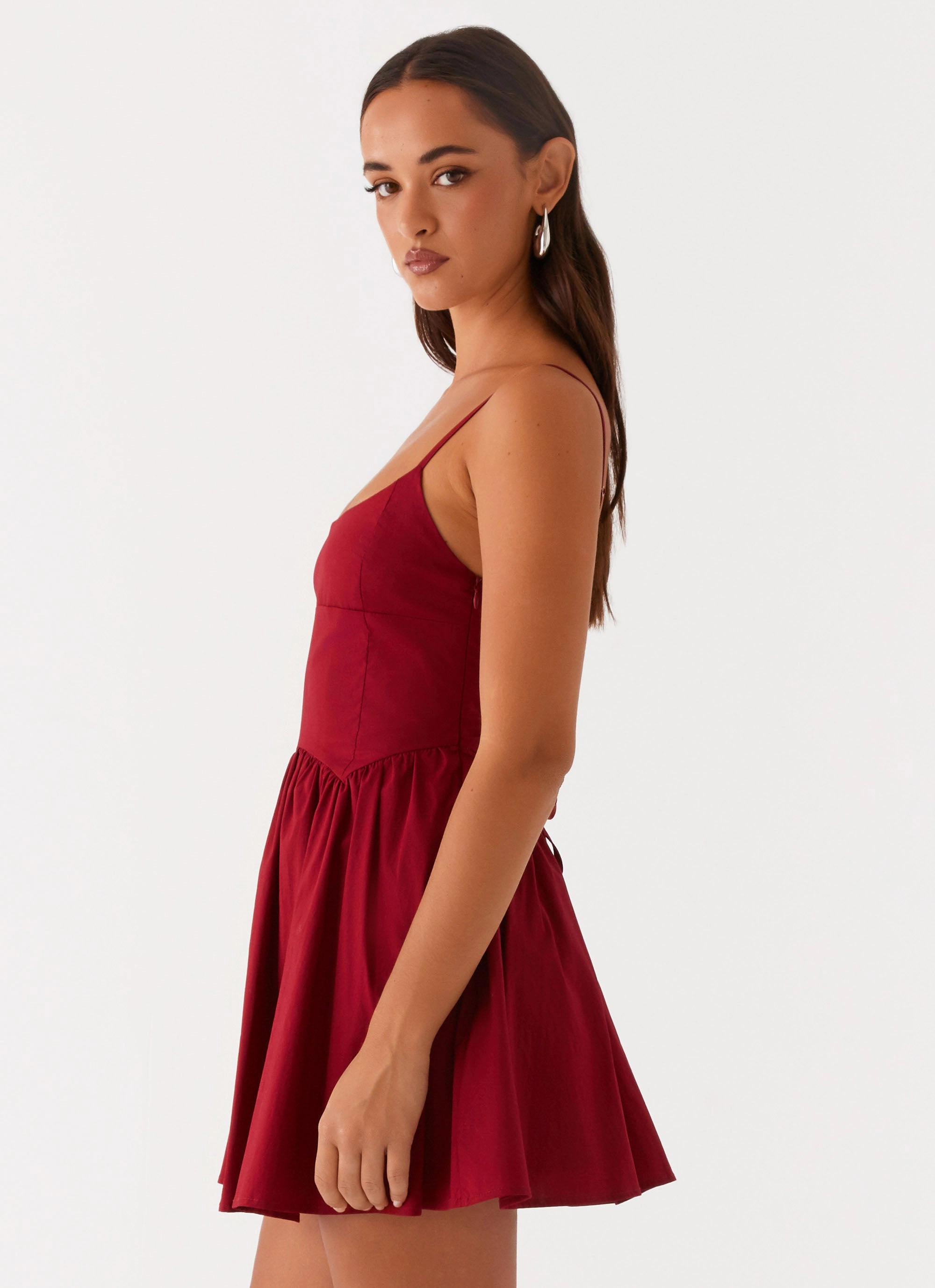 Chic and Stylish All Moments Tesoro Mio Mini Dress - Maroon