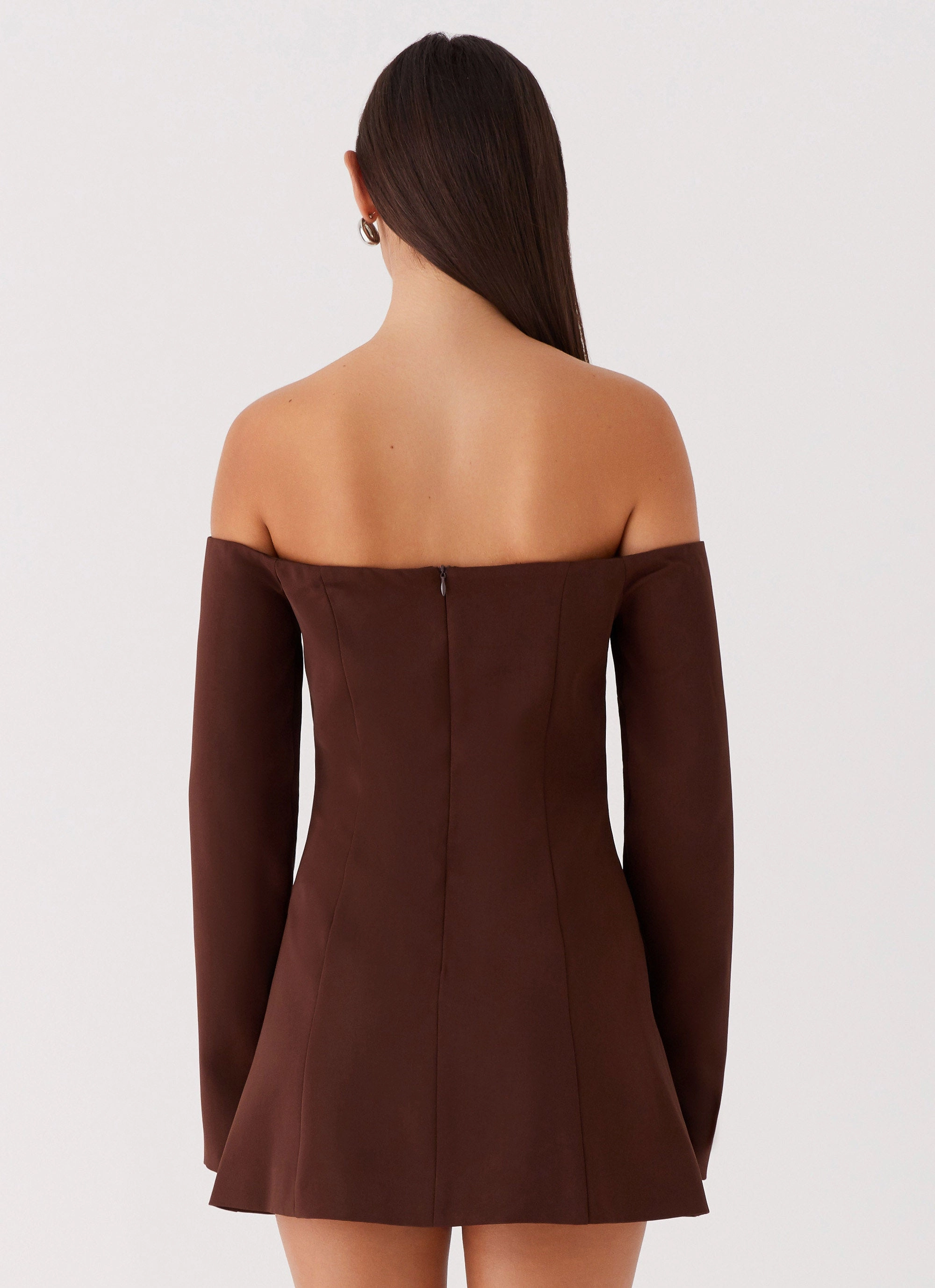 Dominique Blazer Mini Dress - Chocolate Cloud Light Versatile and Comfortable