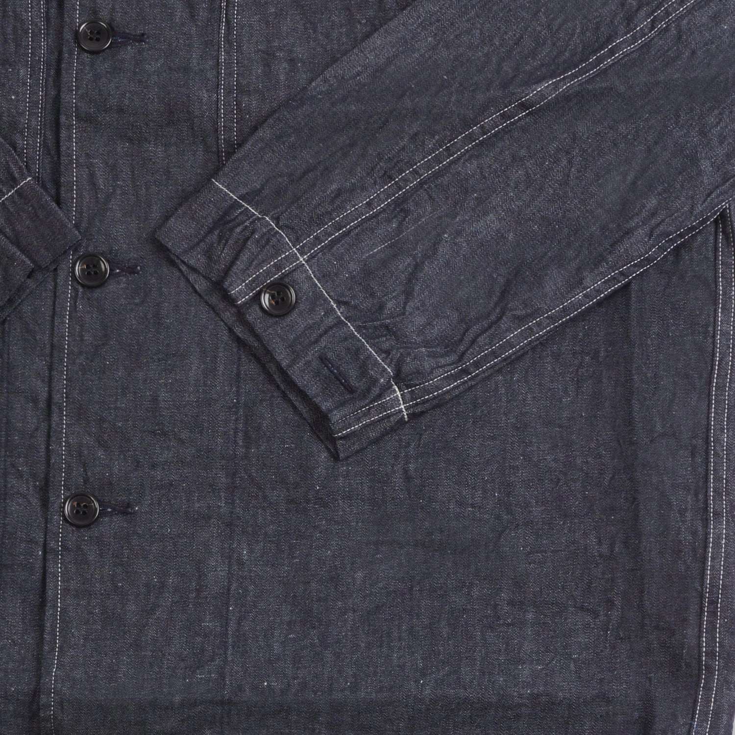 Spellbound Lightweight 6oz Denim Military Jacket - One Wash humid Journal