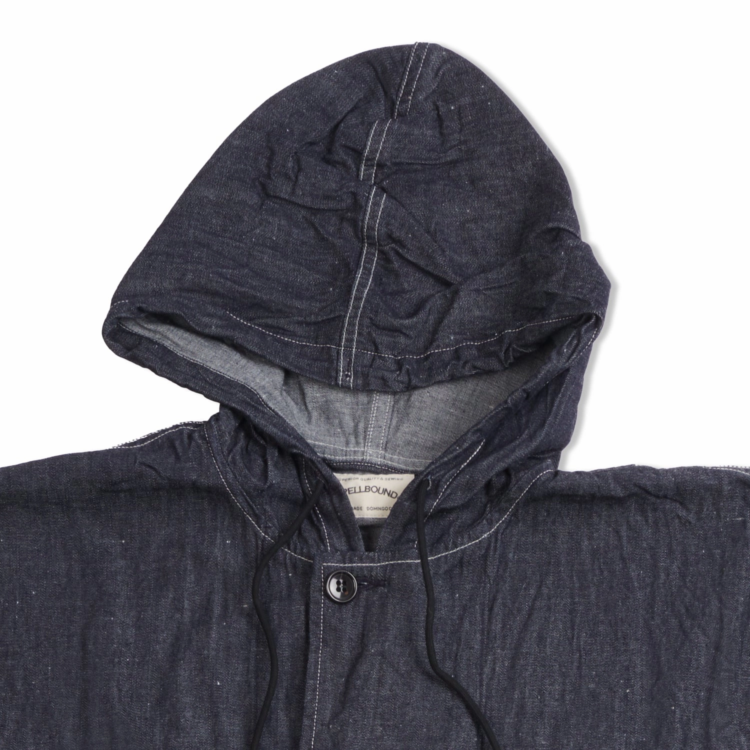 Spellbound Lightweight 6oz Denim Military Jacket - One Wash Clean Silhouette Durable Outer Layer