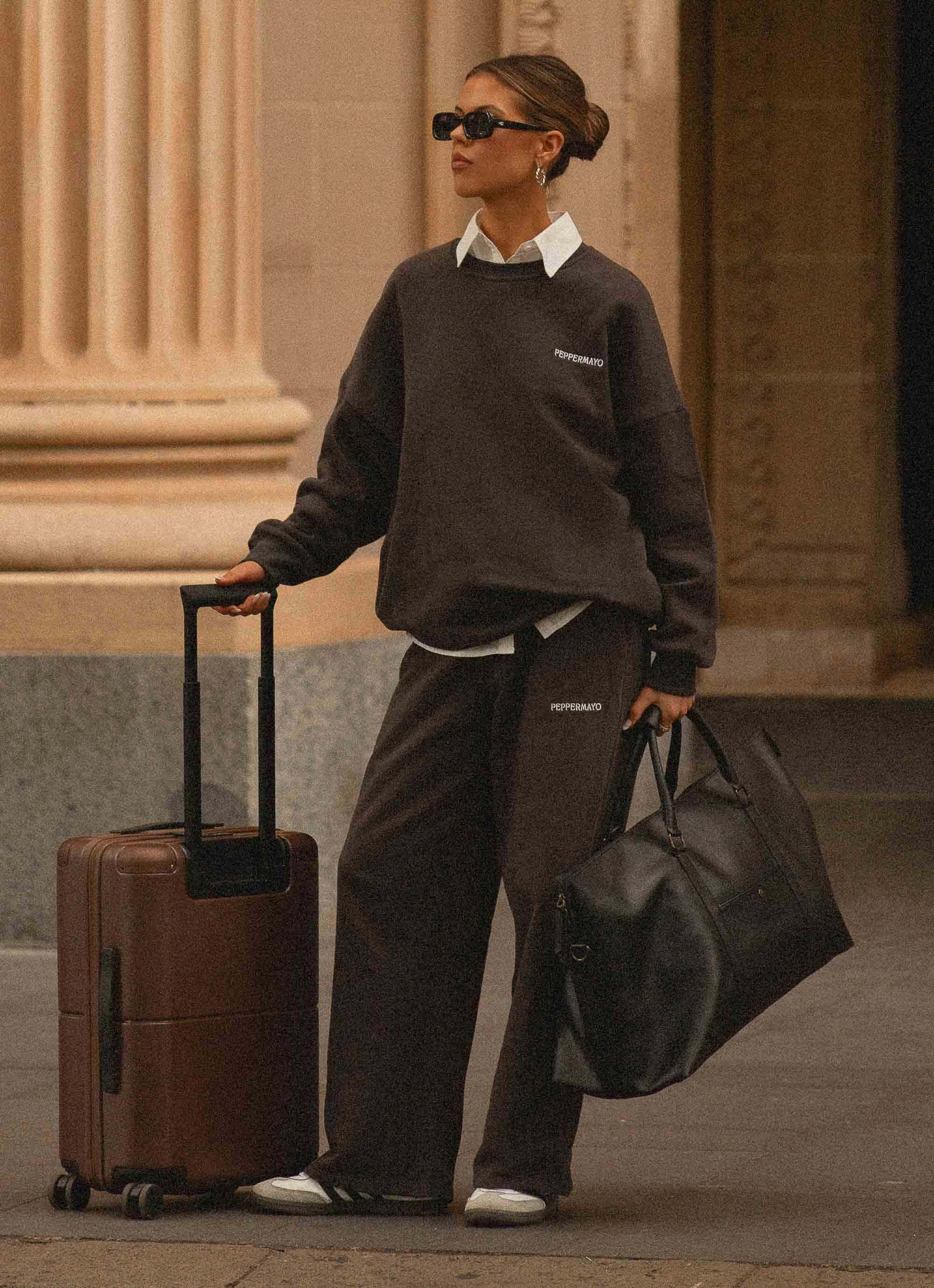 Fresh Outfit Signature Oversized Sweatshirt - Charcoal