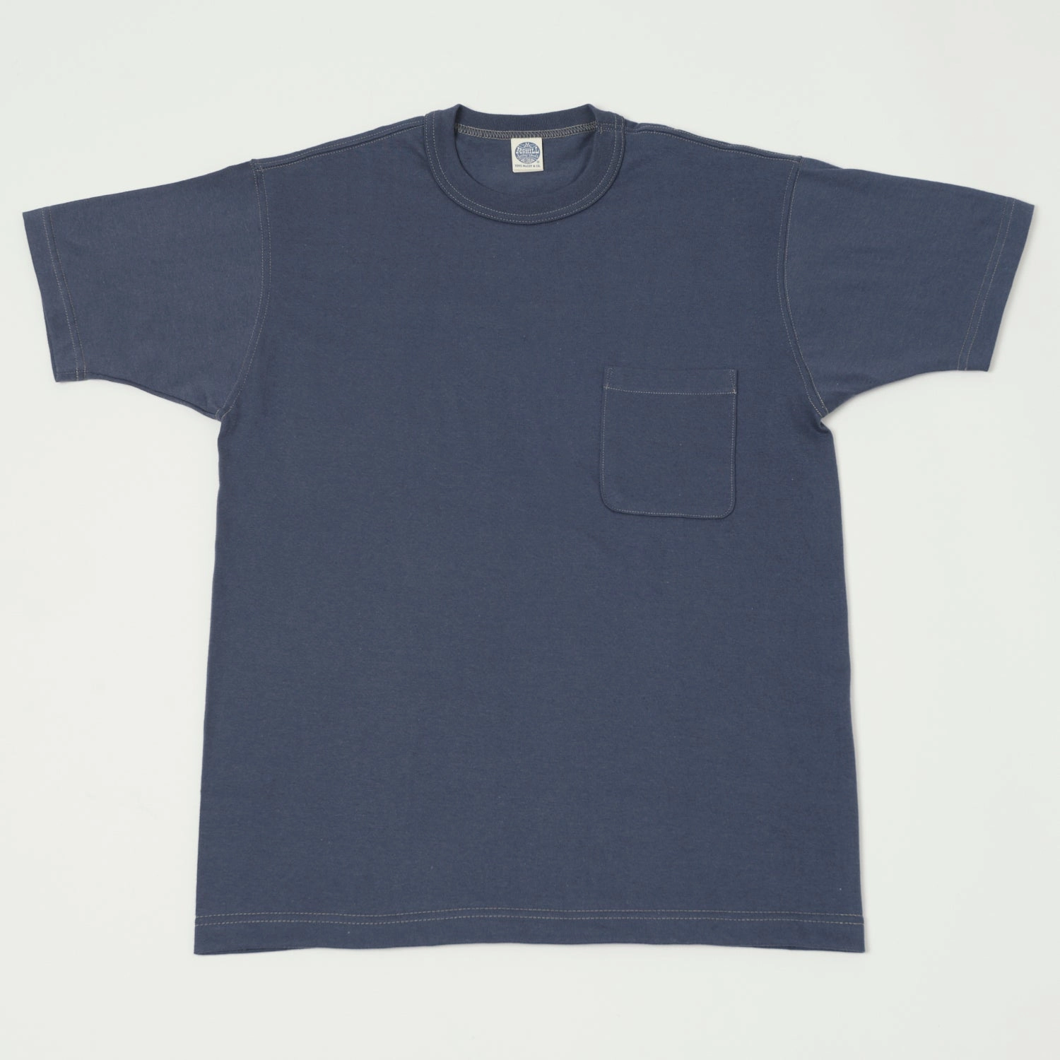 TOYS McCOY Pocket T-Shirt - Navy Standard Body Fit Comfy Layering