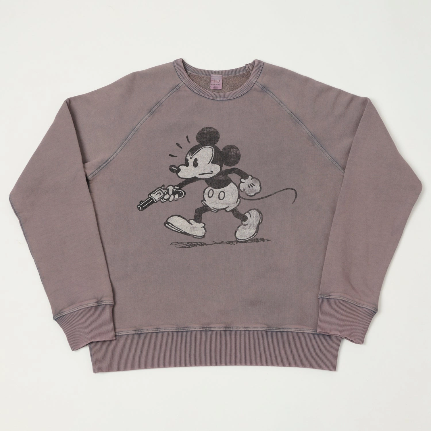 product gift worthy appeal Warm Top Flea-T 1950s Raglan 'Rebel Mickey' Sweatshirt - Navy