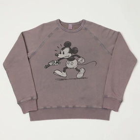 product gift worthy appeal Warm Top Flea-T 1950s Raglan 'Rebel Mickey' Sweatshirt - Navy