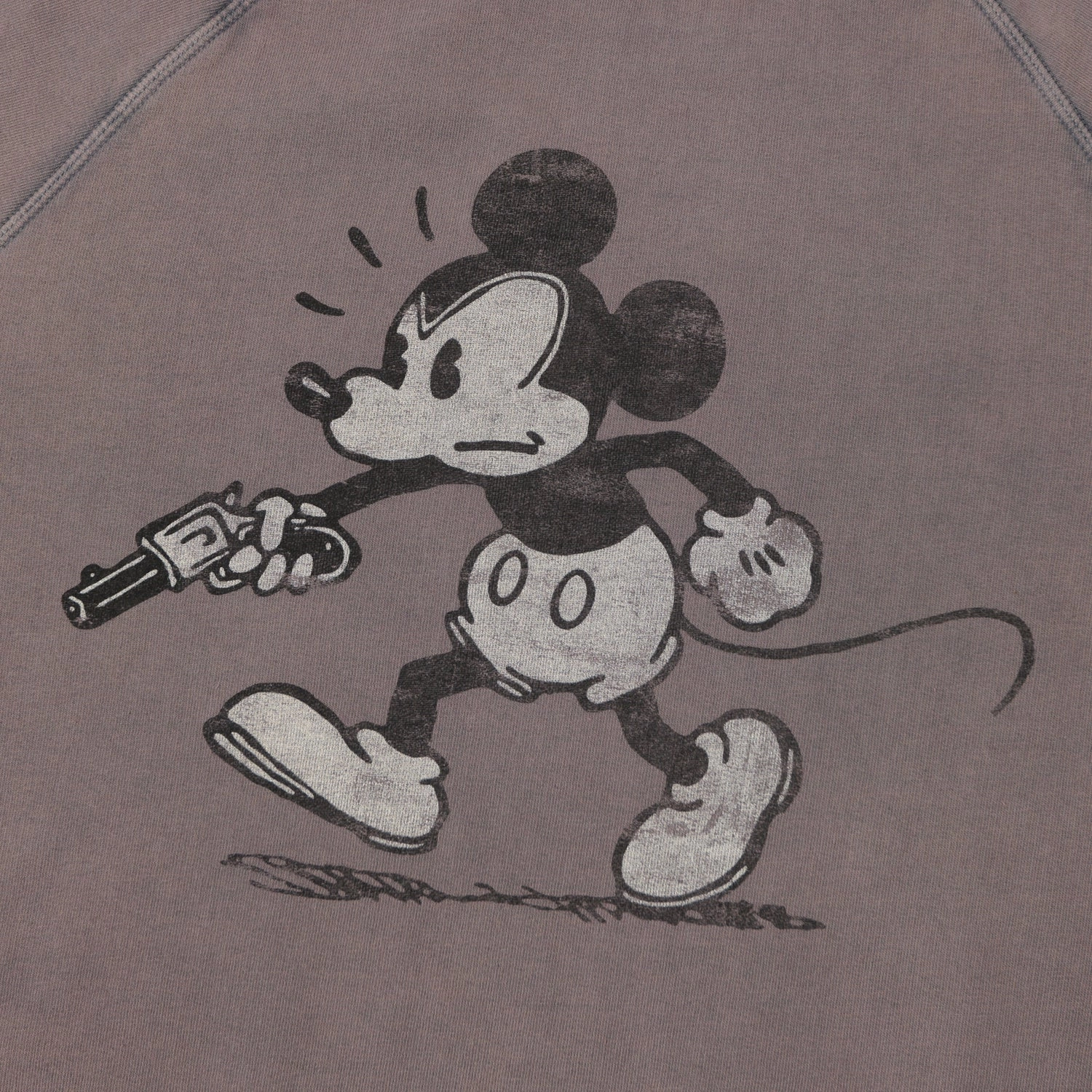 Flea-T 1950s Raglan 'Rebel Mickey' Sweatshirt - Navy Outdoor Adventure Chill Clothing