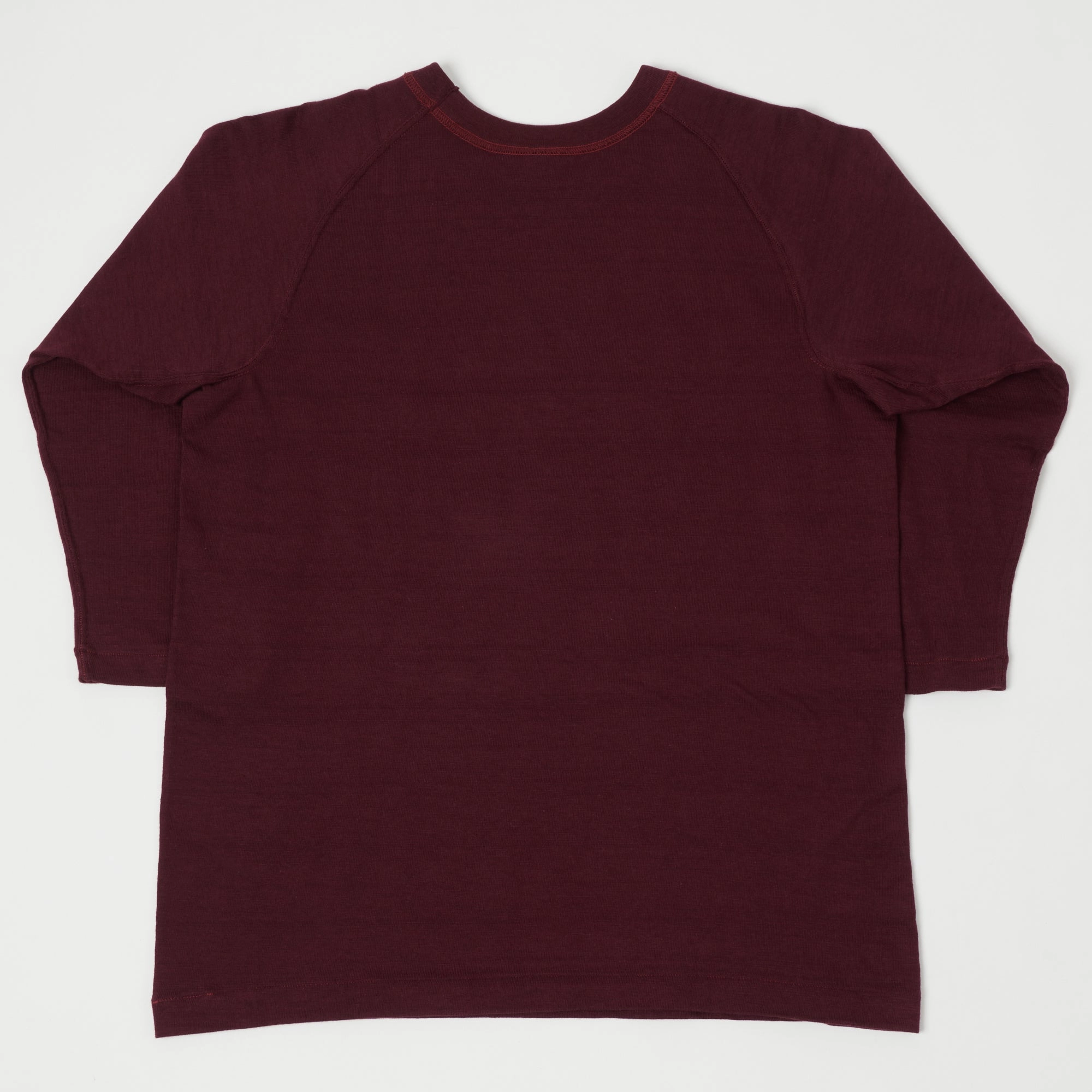 Bold Statement Cozy Vibe Warehouse & Co 4049 3/4 Sleeve Freedom T-Shirt - Bordeaux