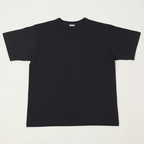 FilMelange 'Alderson' Air Spinning Tenjiku Tee - Charcoal Black Fashion and Comfort Cozy Layer