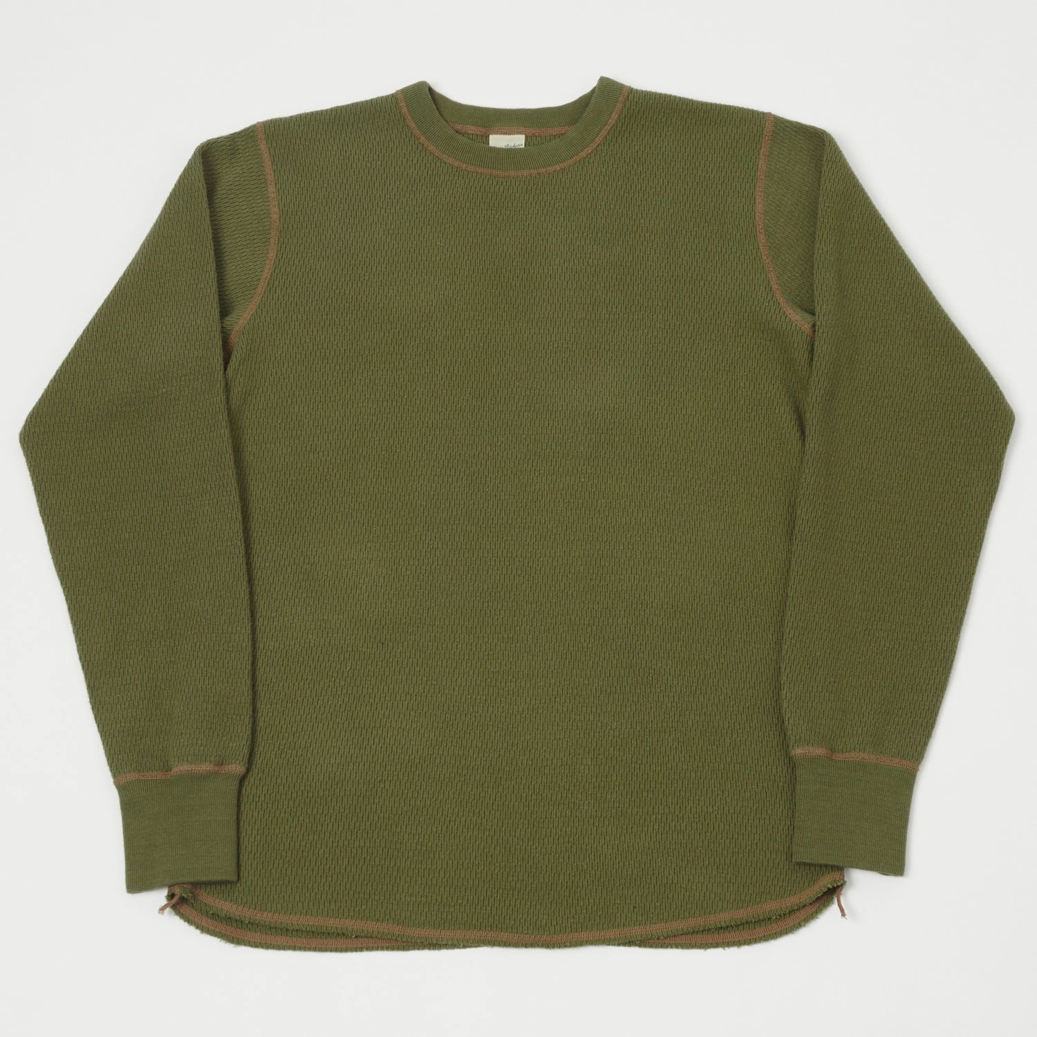 Buzz Rickson's Long Sleeve Thermal T-Shirt - Olive Everyday Wear