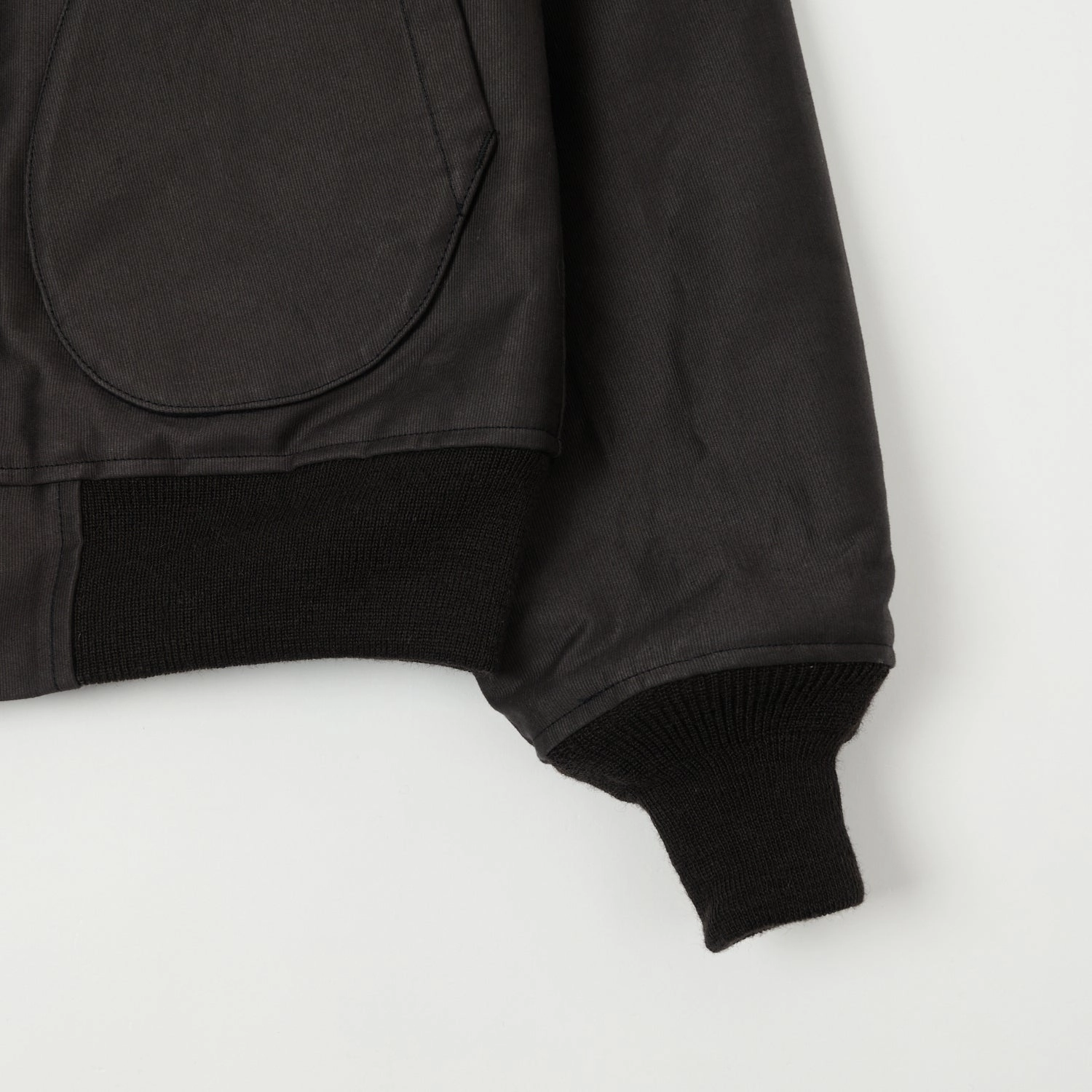 Buzz Rickson's x William Gibson U.S. Navy Hook Deck Jacket - Black Urban Hike Adjustable Drawstring Waist