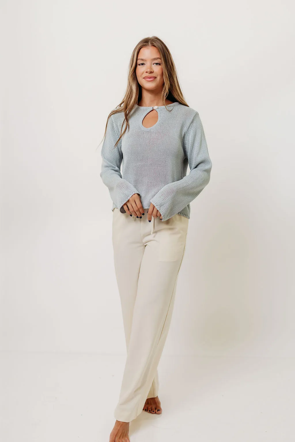 Tala Sweater in Light Blue Stay Soft