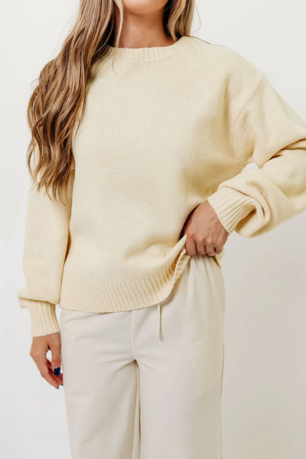 Laidback Mood Versatile Layered Desiree Sweater in Mellow Yellow