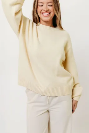 Desiree Sweater in Mellow Yellow Neutral palette