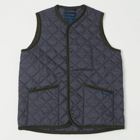 Lavenham Thornham Quilted Gilet - Suffolk Navy/Suffolk Navy wide - track