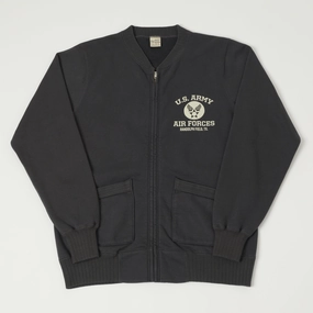 Mid range Versatile Jacket Buzz Rickson's U.S. Army Air Forces Zip Sweatshirt - Black