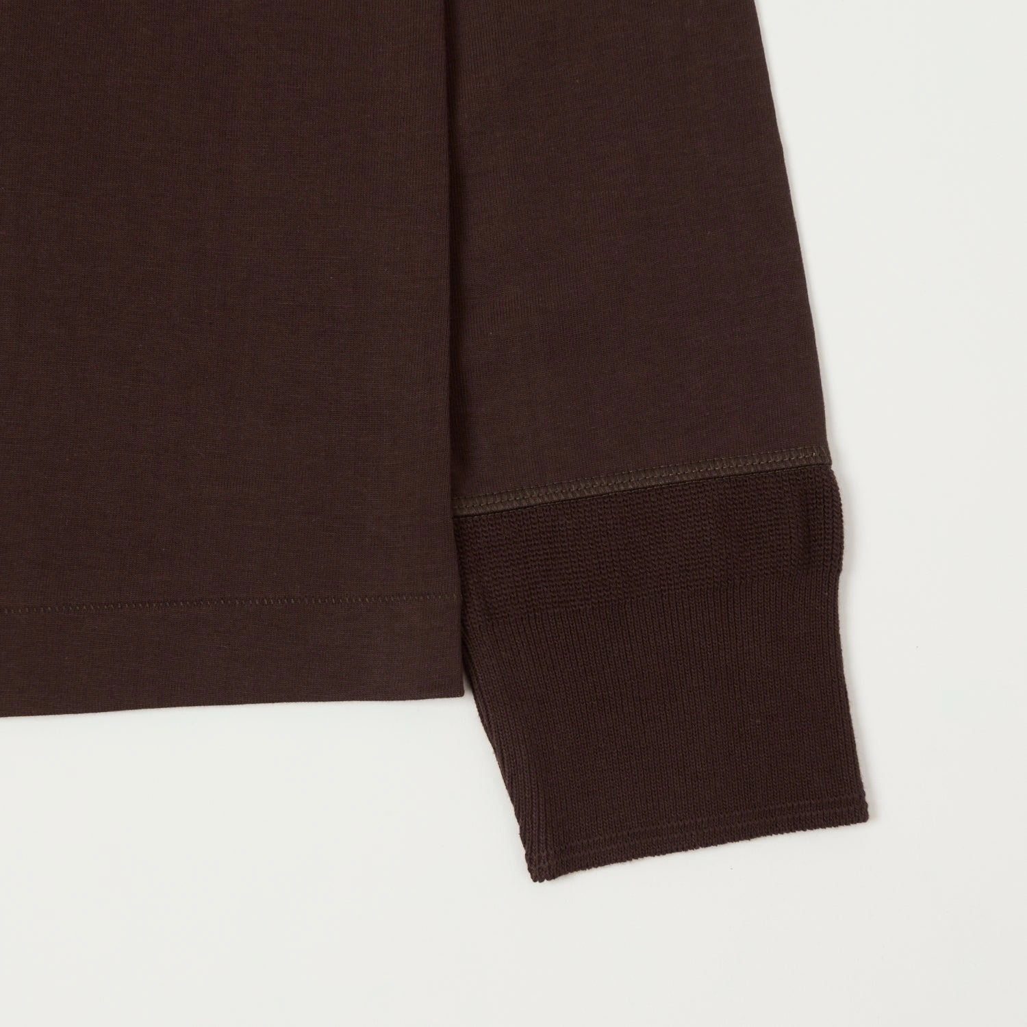 Merz b. Schwanen 206 Long Sleeve Henley - Coffee teenagers'