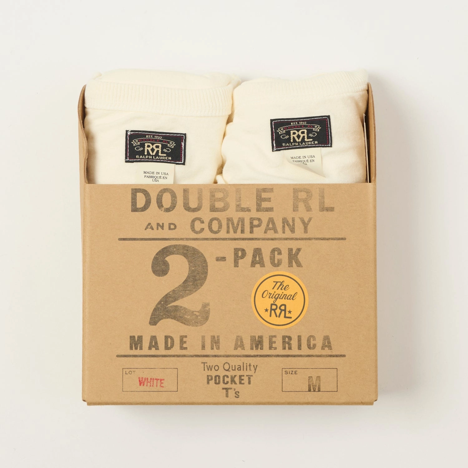 RRL Pocket T-Shirt Two-Pack - White baby shower