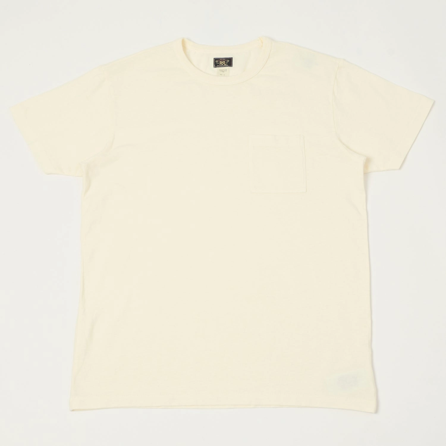Quick Slip Relaxed Look RRL Pocket T-Shirt Two-Pack - White