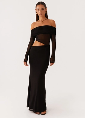 Emery Maxi Dress - Black Timeless Shape