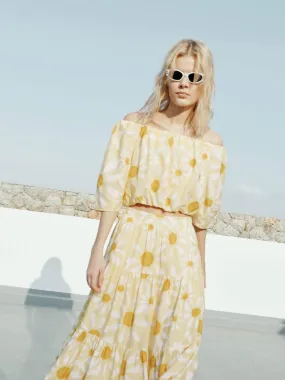 Off Shoulder Cropped Top Weekend Style