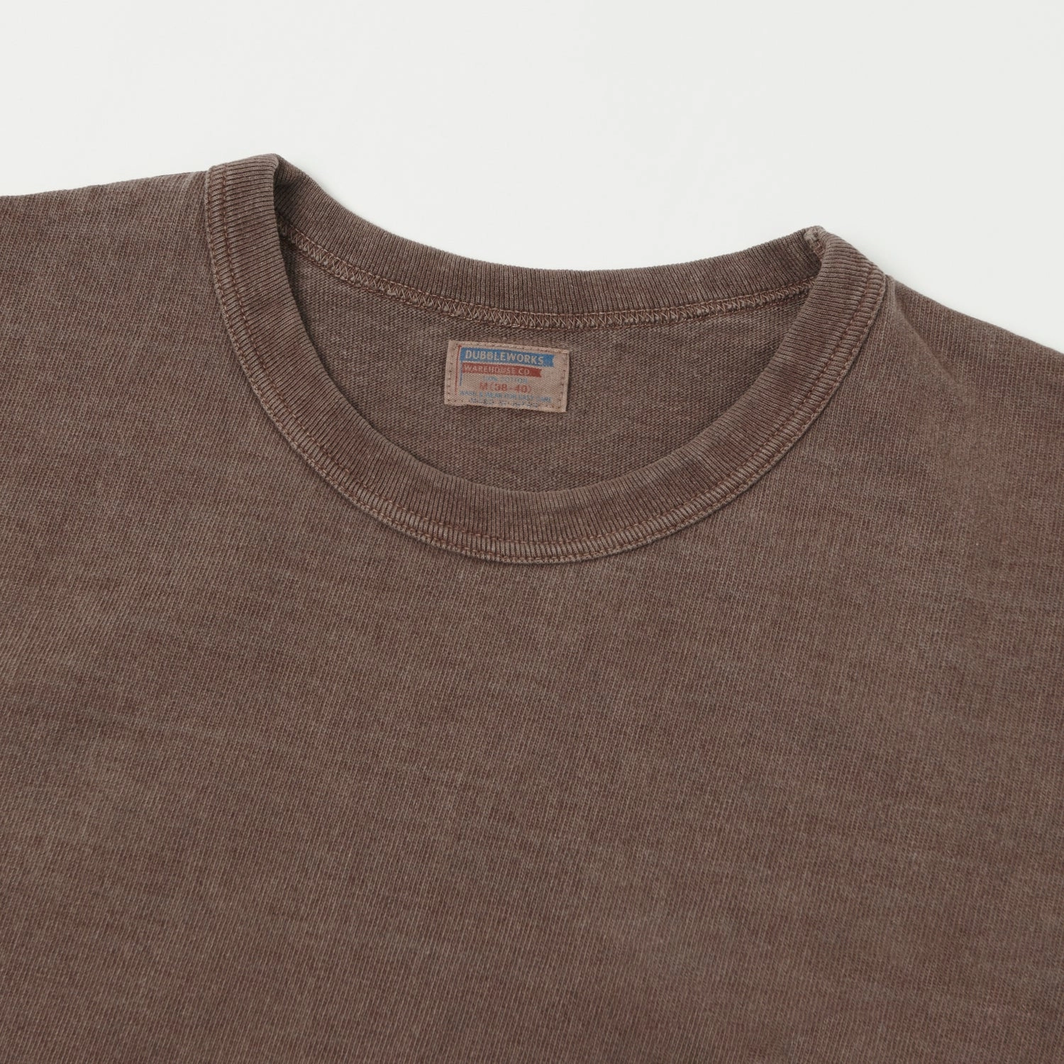 Dubbleworks Heavy Fabric Pigment Dye Tee - Mad Brown Active Layering Fashion Must-Have