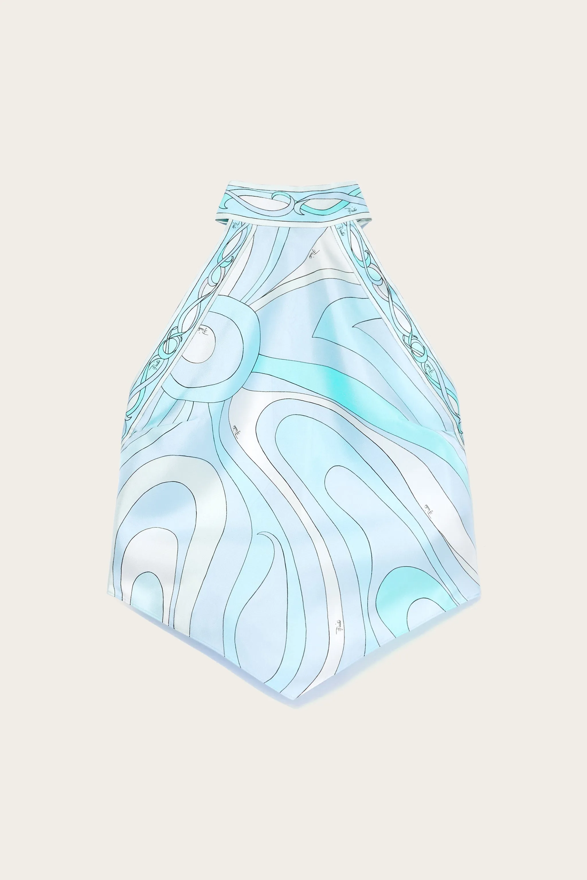 Marmo Print Silk Drop Top Floral Motif Eco-Friendly Choice