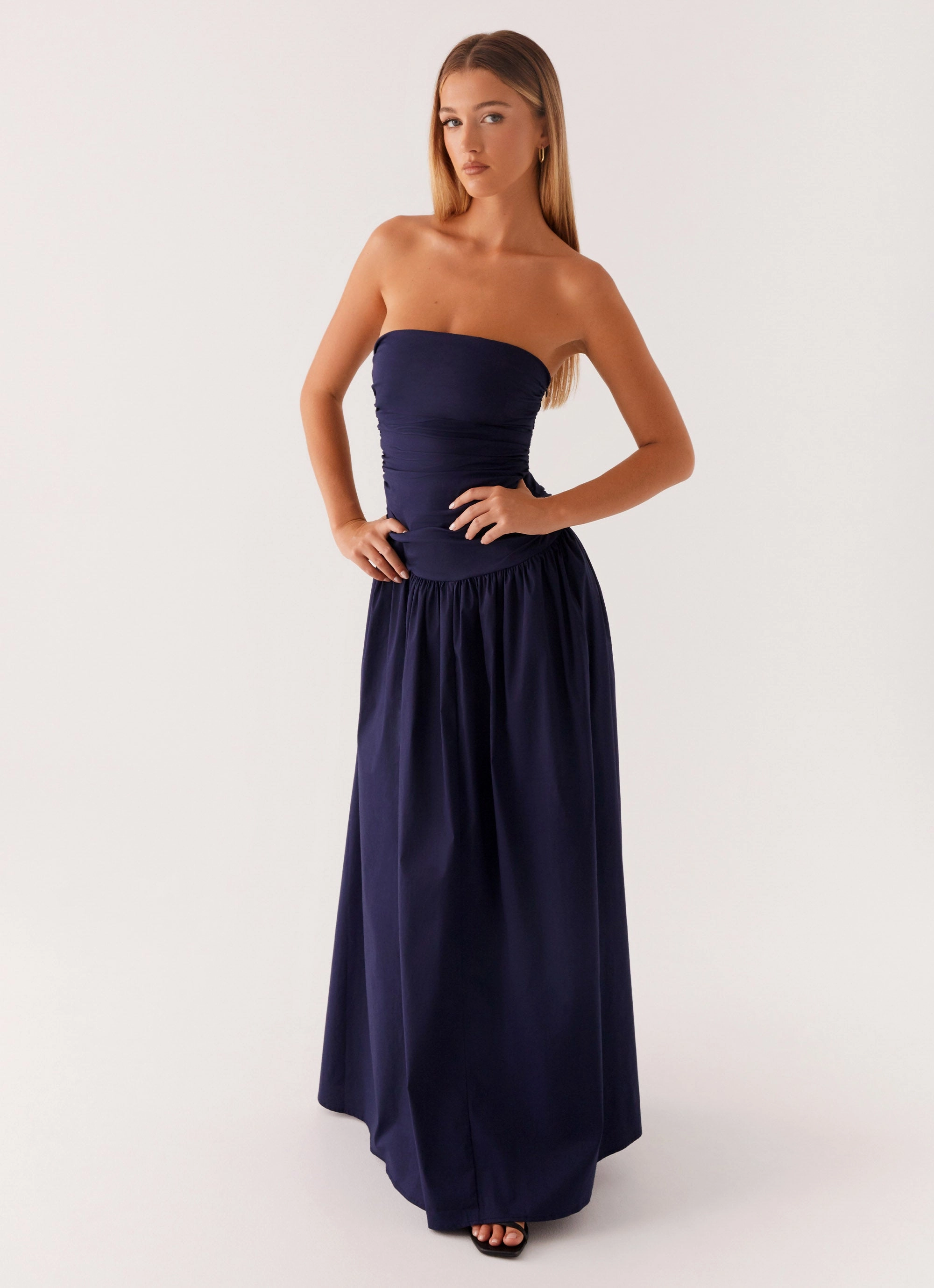 Carmel Maxi Dress - Navy Gentle Glow