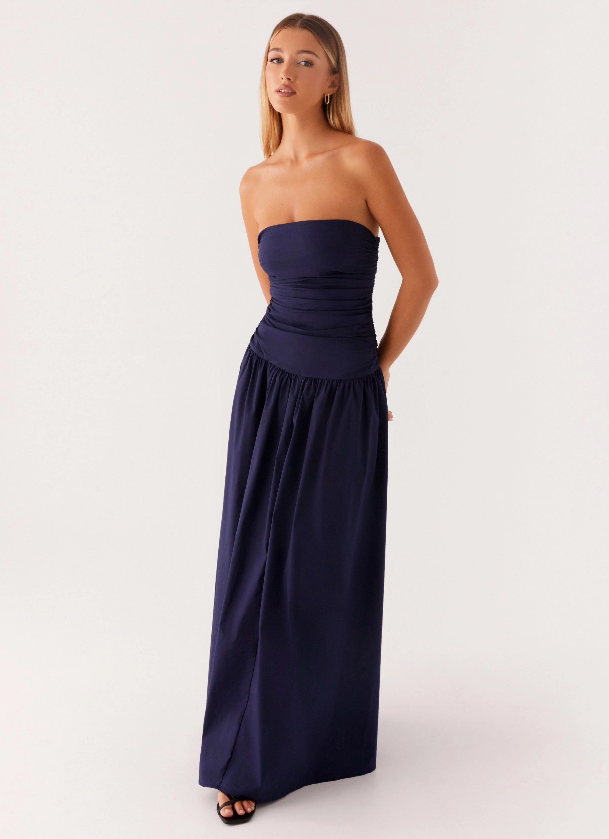 Carmel Maxi Dress - Navy Perfect Comfort Wear