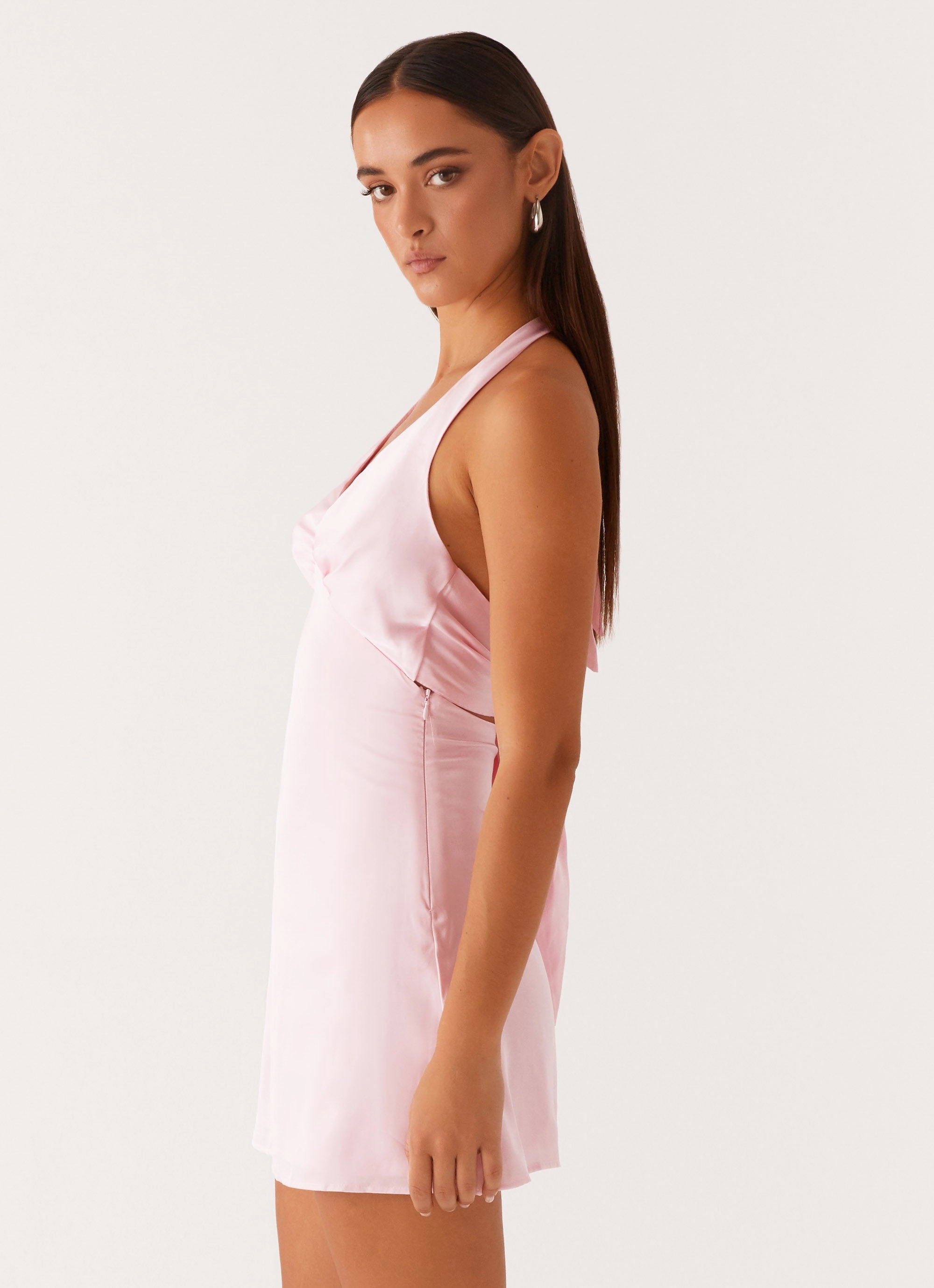 Compact Fit Heavy Hearted Mini Dress - Pink