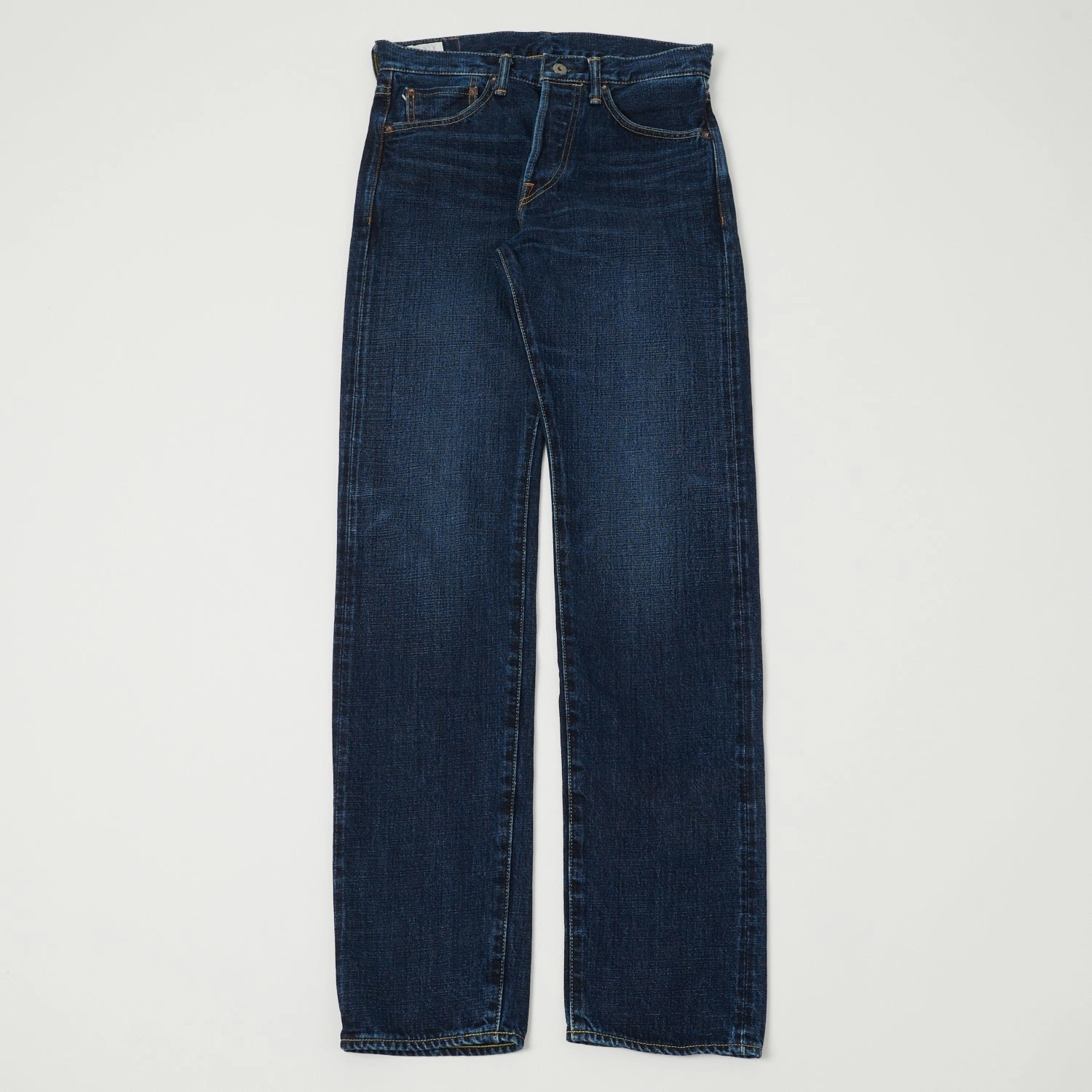 ONI Denim 240 Low Tension 15oz Regular Tapered Jean - 6 Month Used Dark Wash Neutral Base Winter Warmth Sustainable