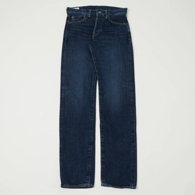 ONI Denim 240 Low Tension 15oz Regular Tapered Jean - 6 Month Used Dark Wash Neutral Base Winter Warmth Sustainable