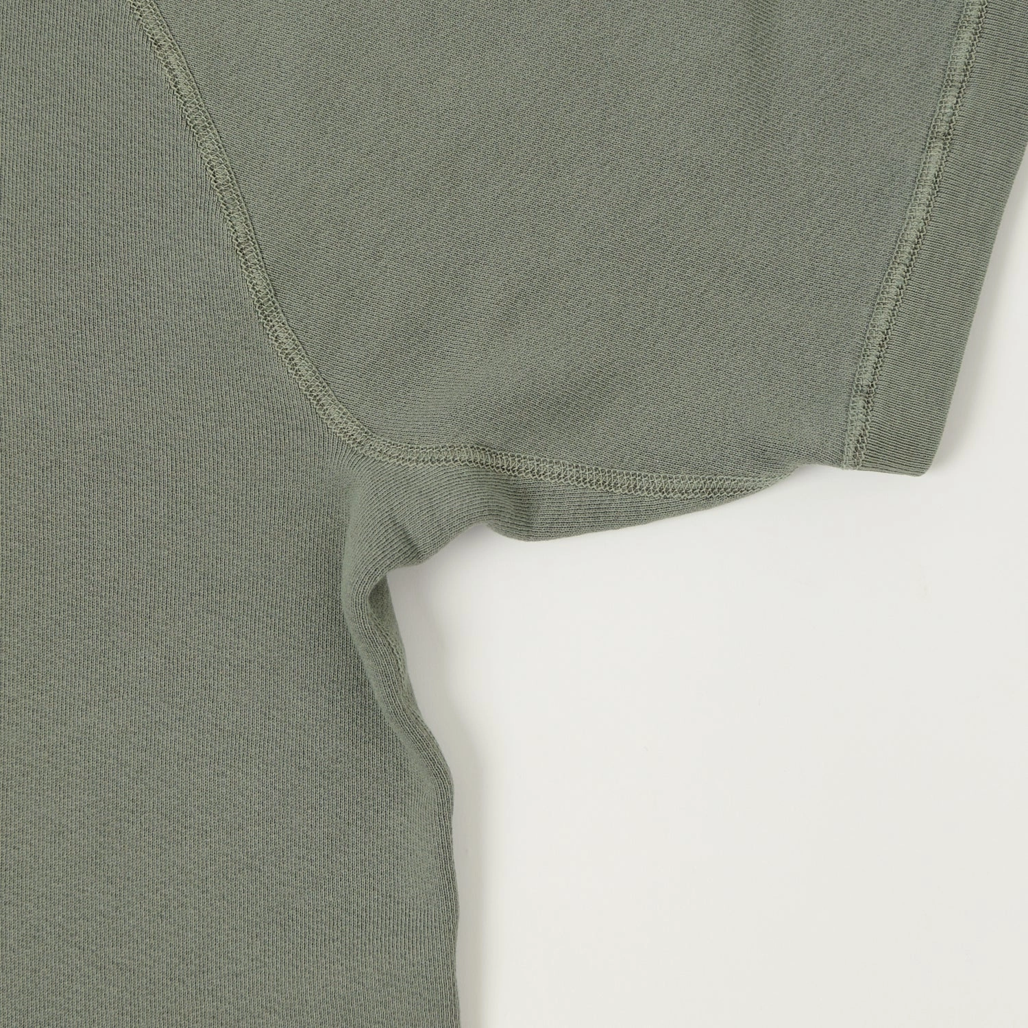 Essential Sporty Everyday Comfort Velva Sheen Short Freedom Sleeve Sweat - Olive/Grey