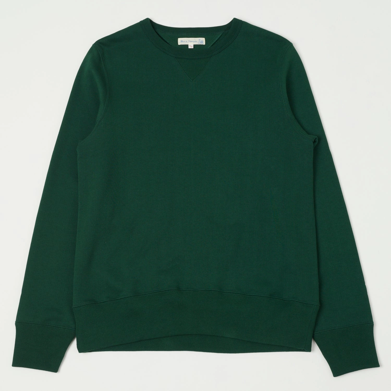 Merz b. Schwanen 346 Crew Neck Sweatshirt - Classic Green product earthy warmth