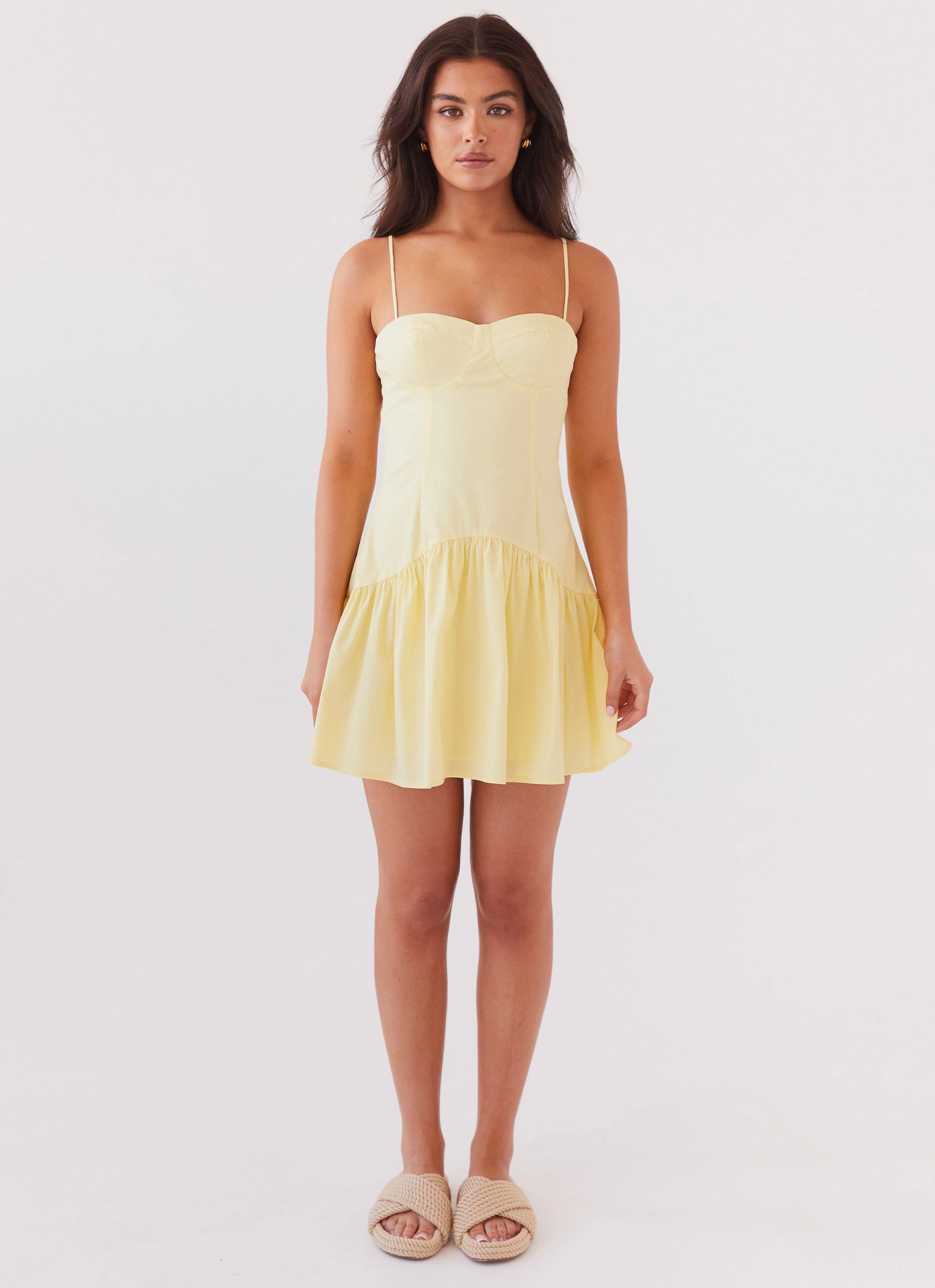 Golden Scene Endless Summer Mini Dress - Canary