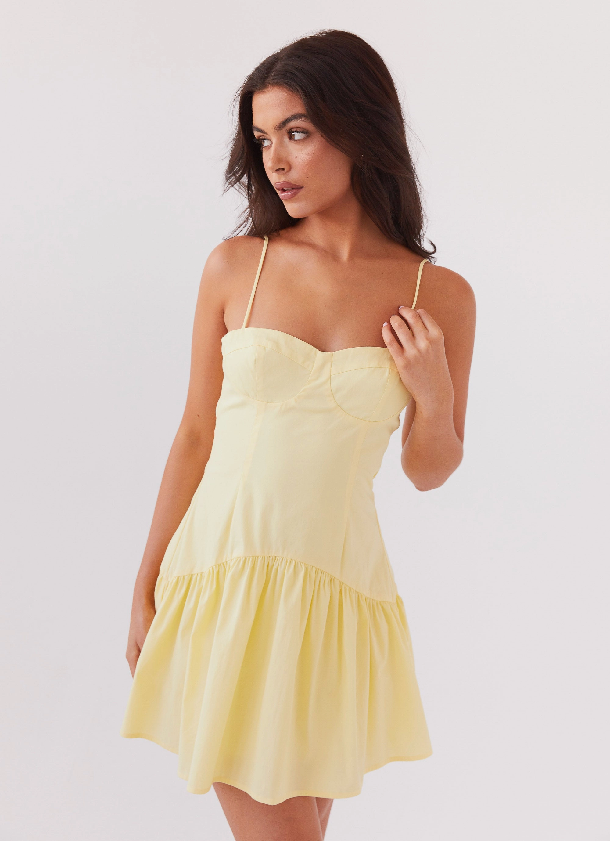 Endless Summer Mini Dress - Canary Machine-washable Korean Mood