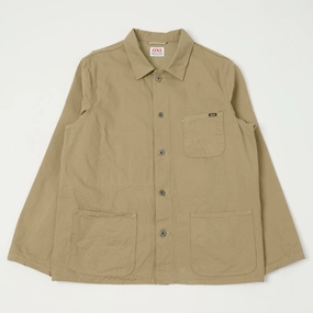 ONI Denim 03501-SVC-KHB Coverall Jacket - Beige Ventilation Panels Soft Touch
