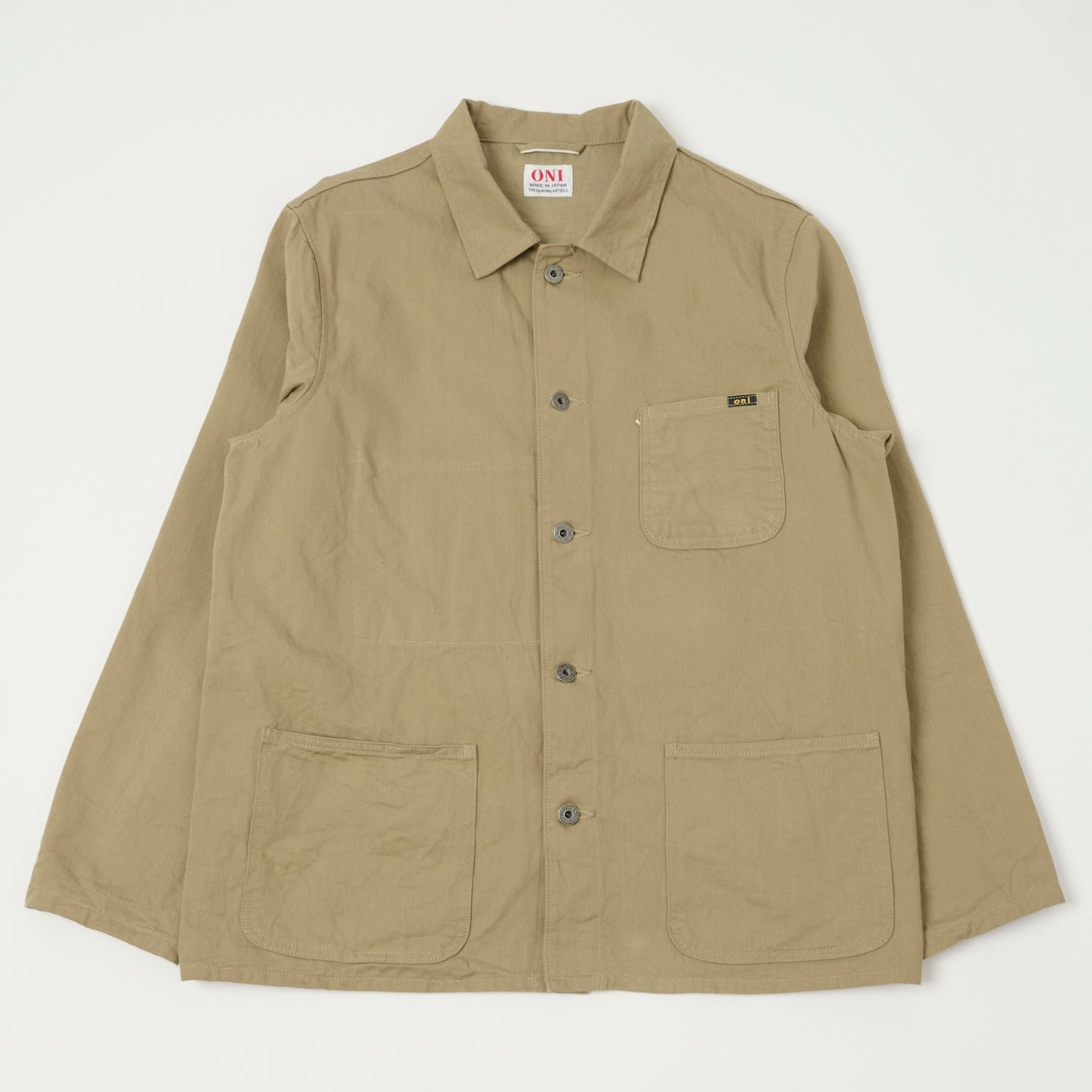 ONI Denim 03501-SVC-KHB Coverall Jacket - Beige Ventilation Panels Soft Touch