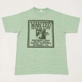 Warehouse & Co 4096 'Wanted' T-Shirt - Heather Green harmonious